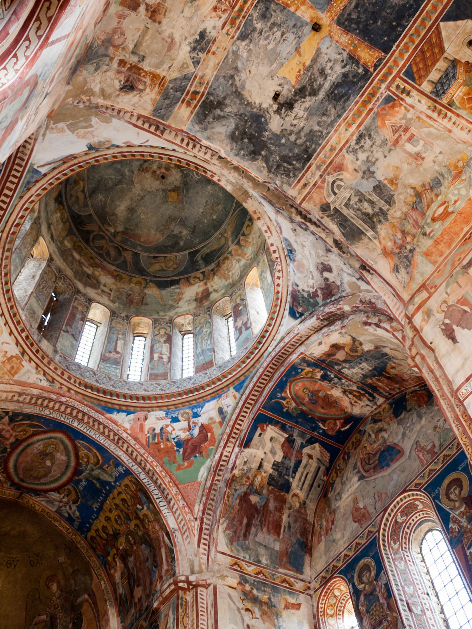Fresco inside Cathedral of the Virgin in Gelati monastery