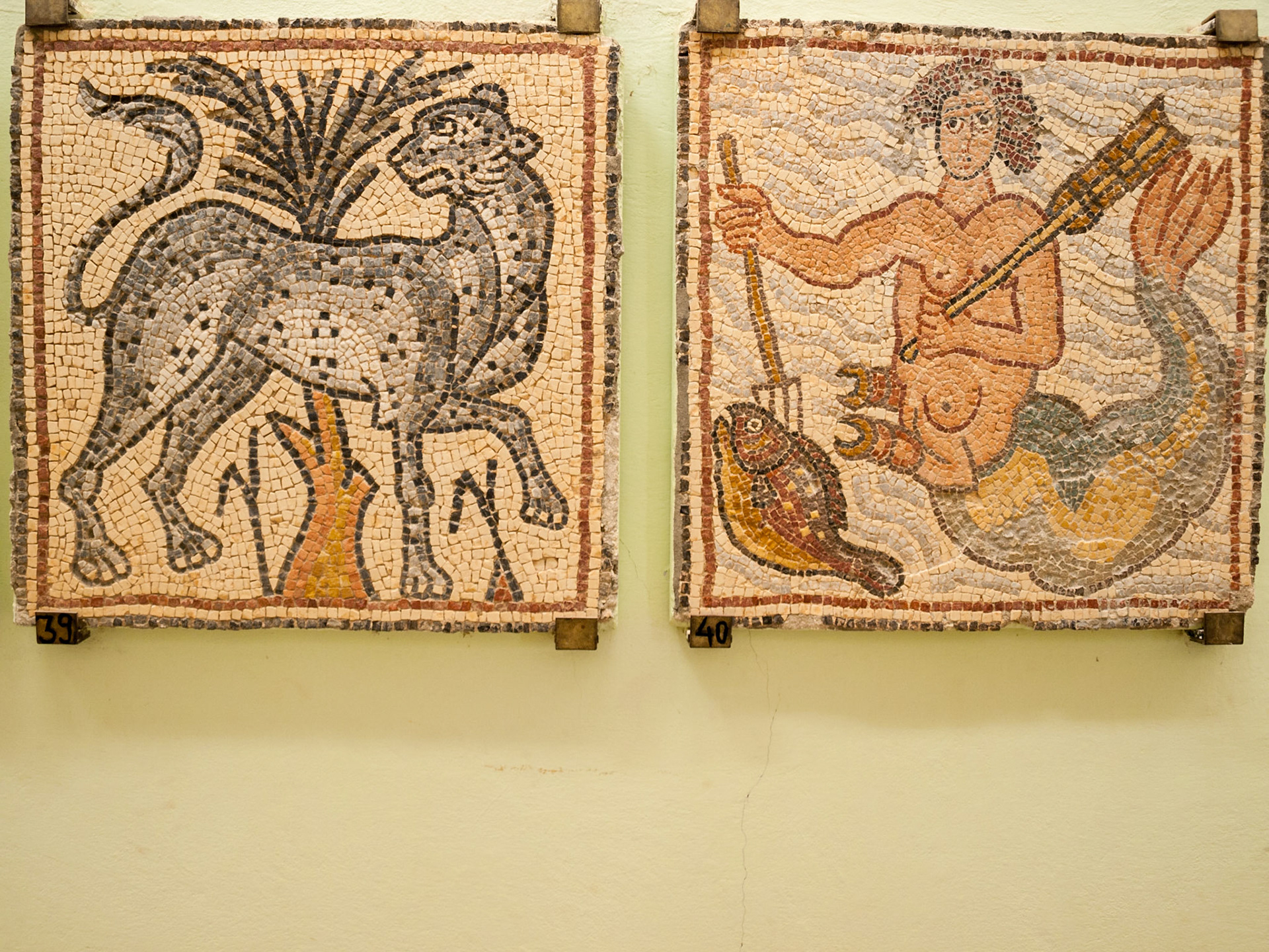 Qasr Libya Byzantin mosaic 39 and 40