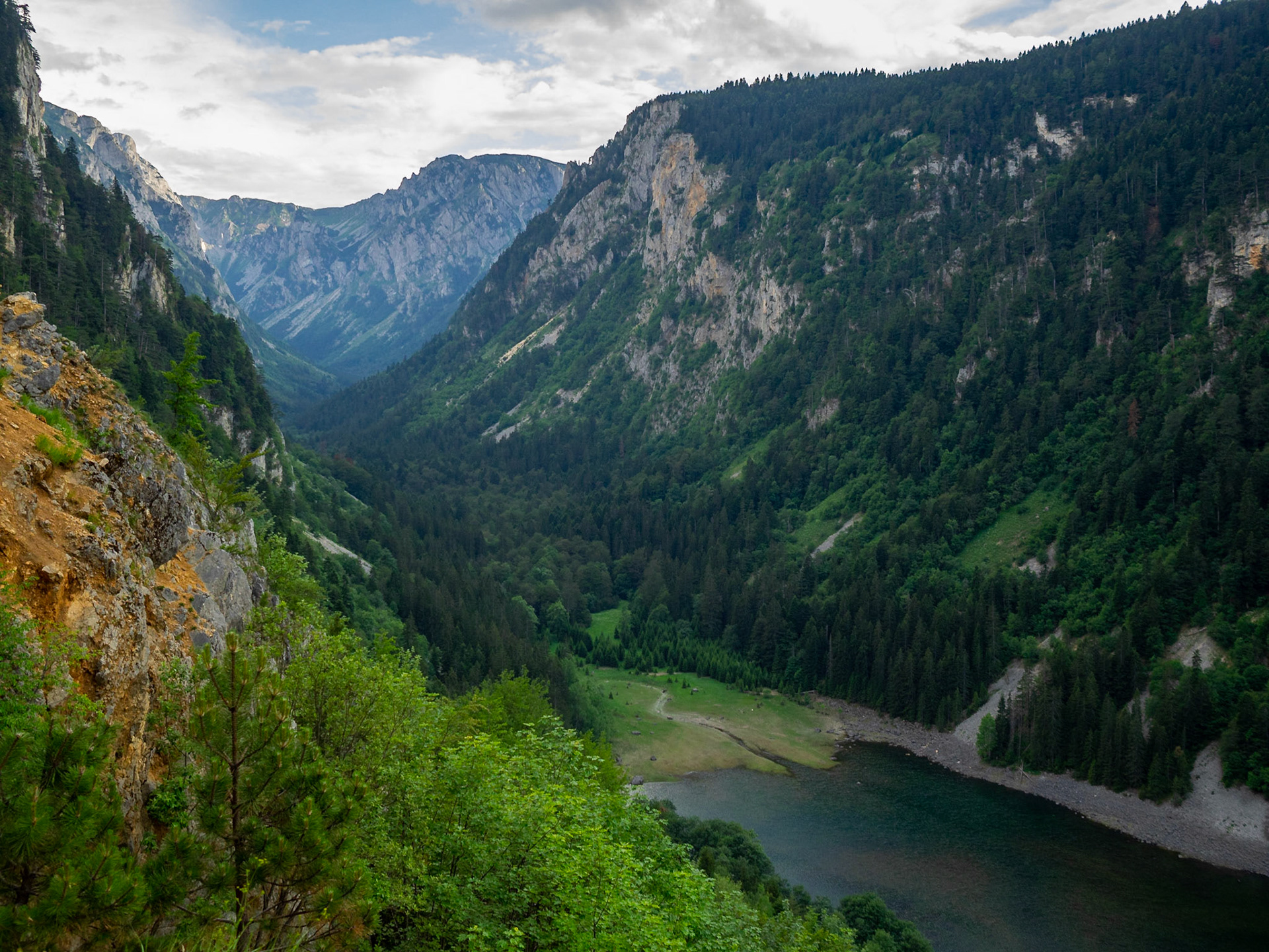 Susicko Lake and canyon  seen from above, Durmitor National Park