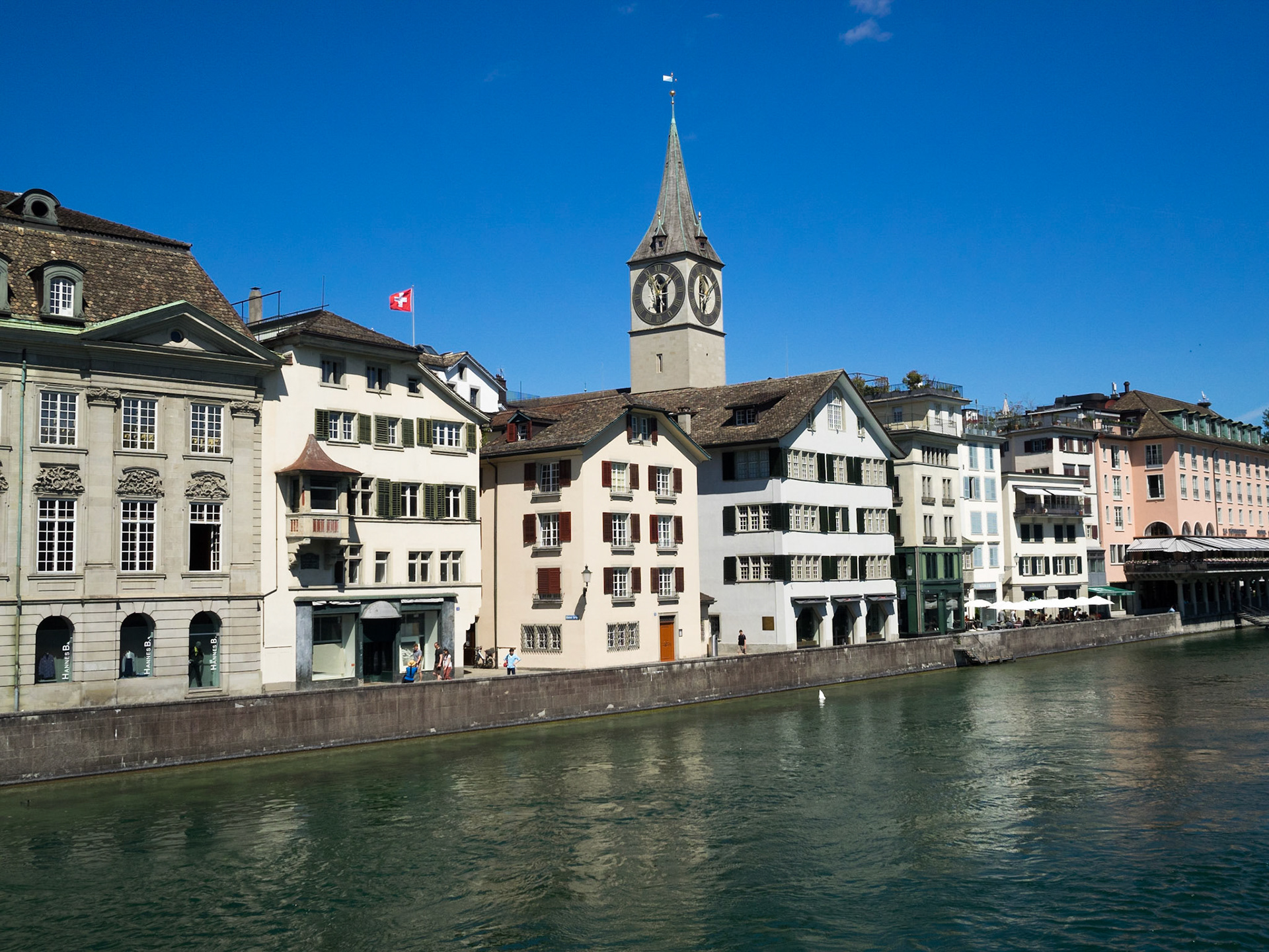 Limmat riverside buildings, Zurich