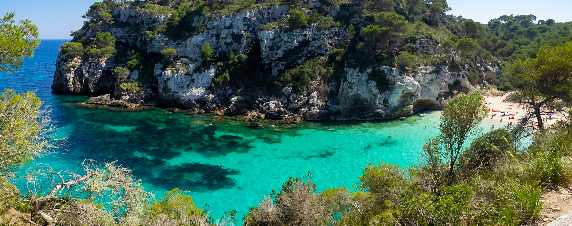 Panorama of Cala Macarelleta, Menorca