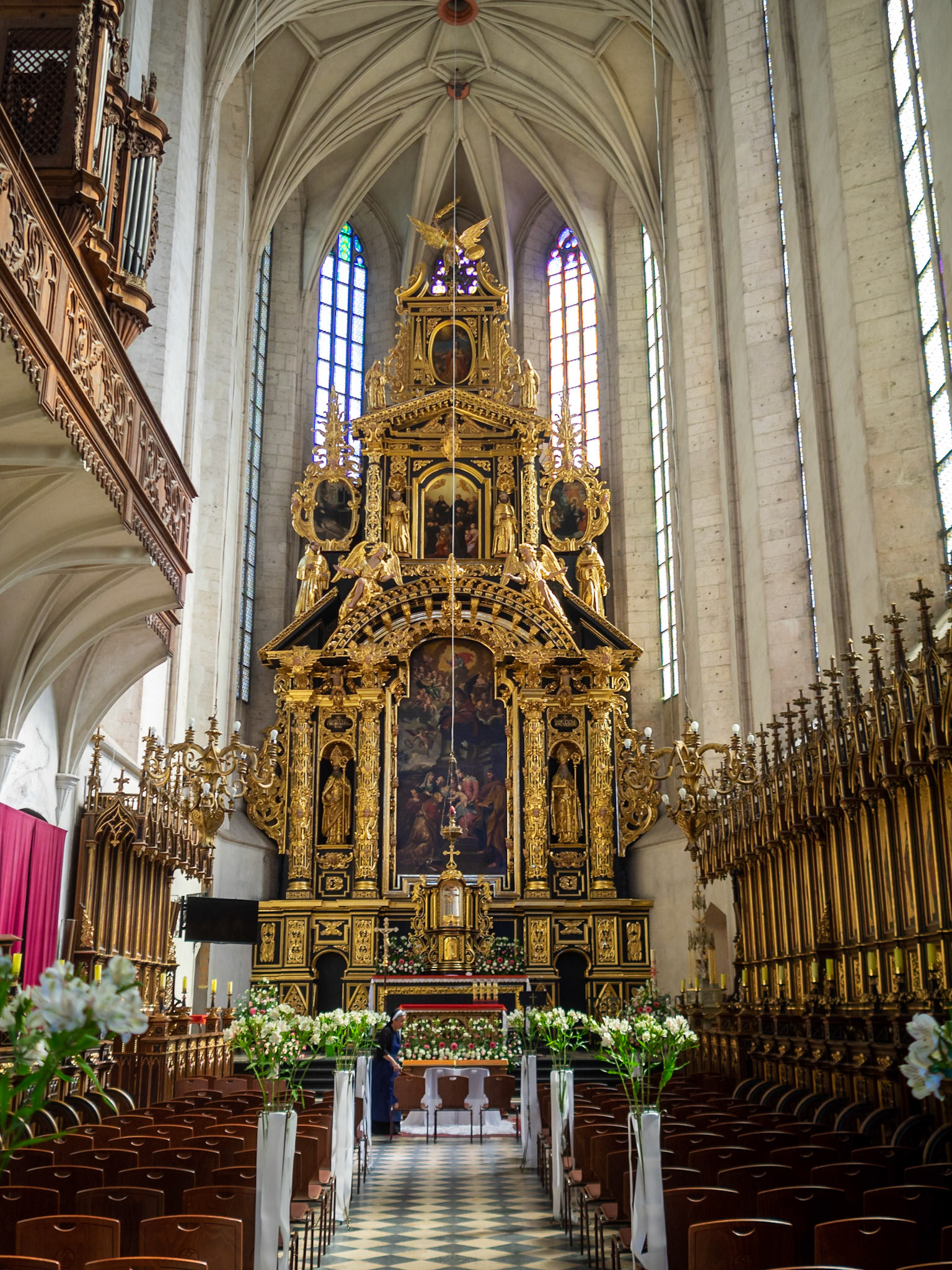Roman Catholic Church of St. Catherine of Alexandria main altar, Krakow