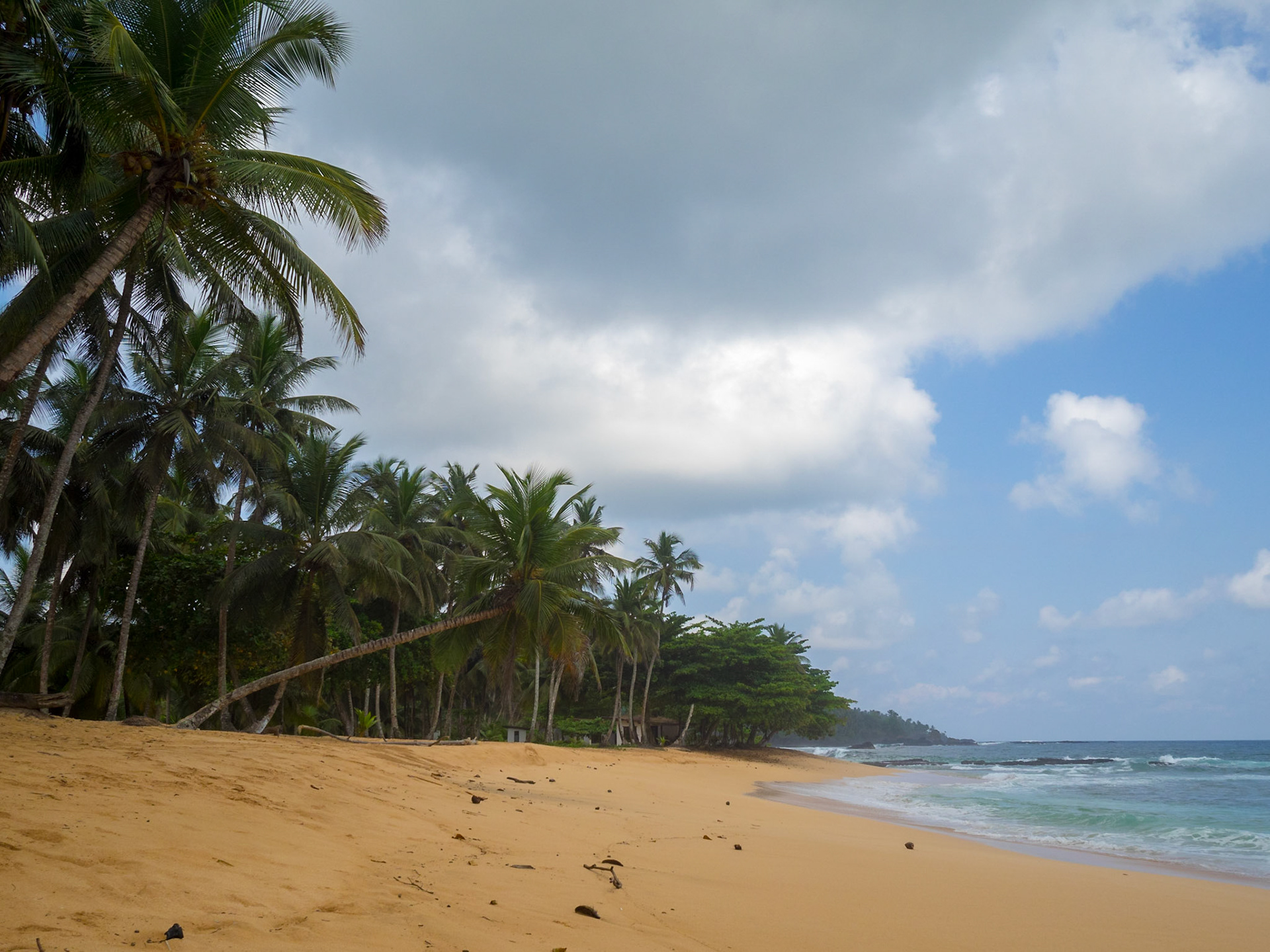 Male tropical beach, São Tomé
