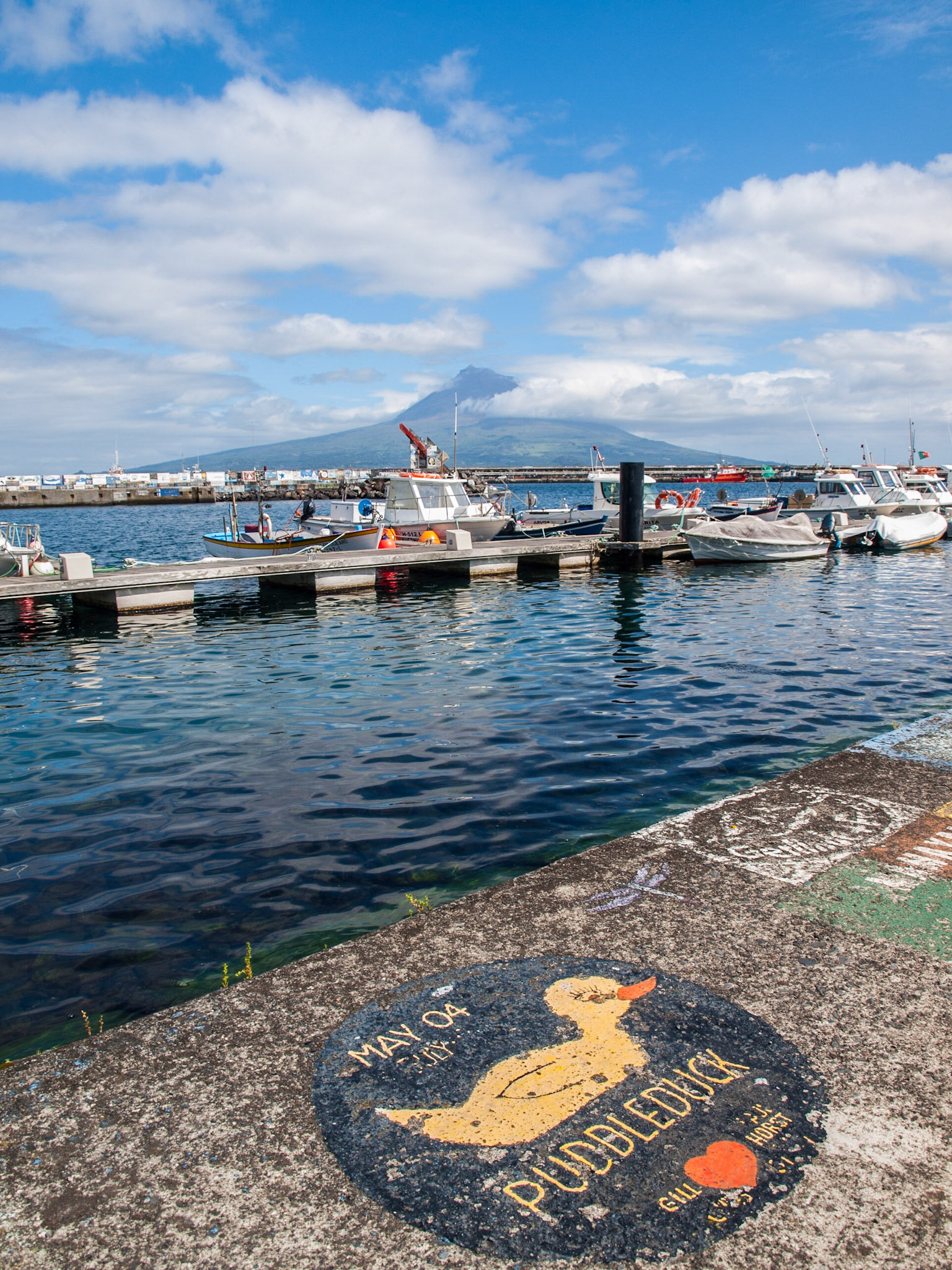 Horta city marina, Faial island, Azores