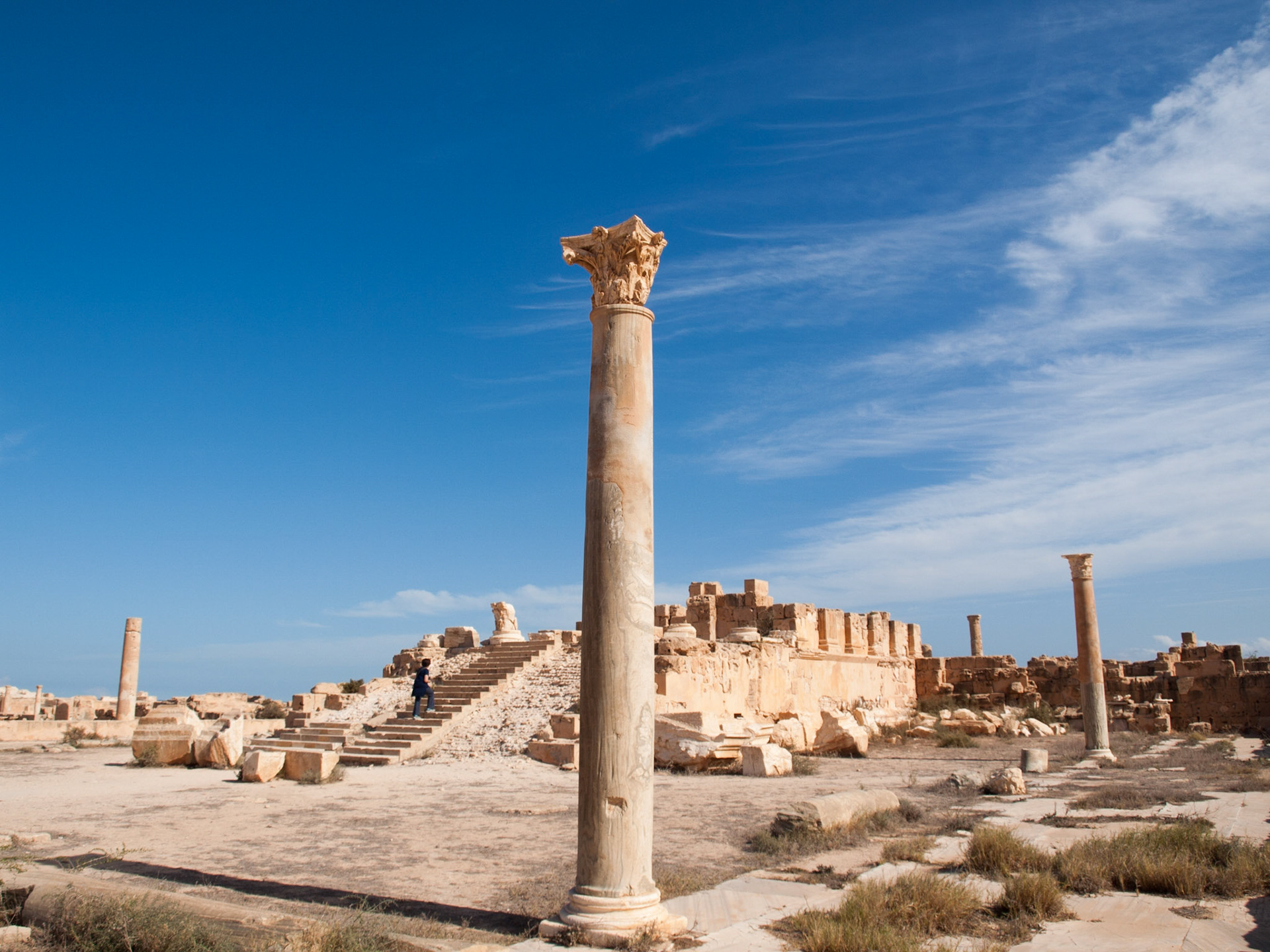 Roman ruins of Sabratha Antonine Temple