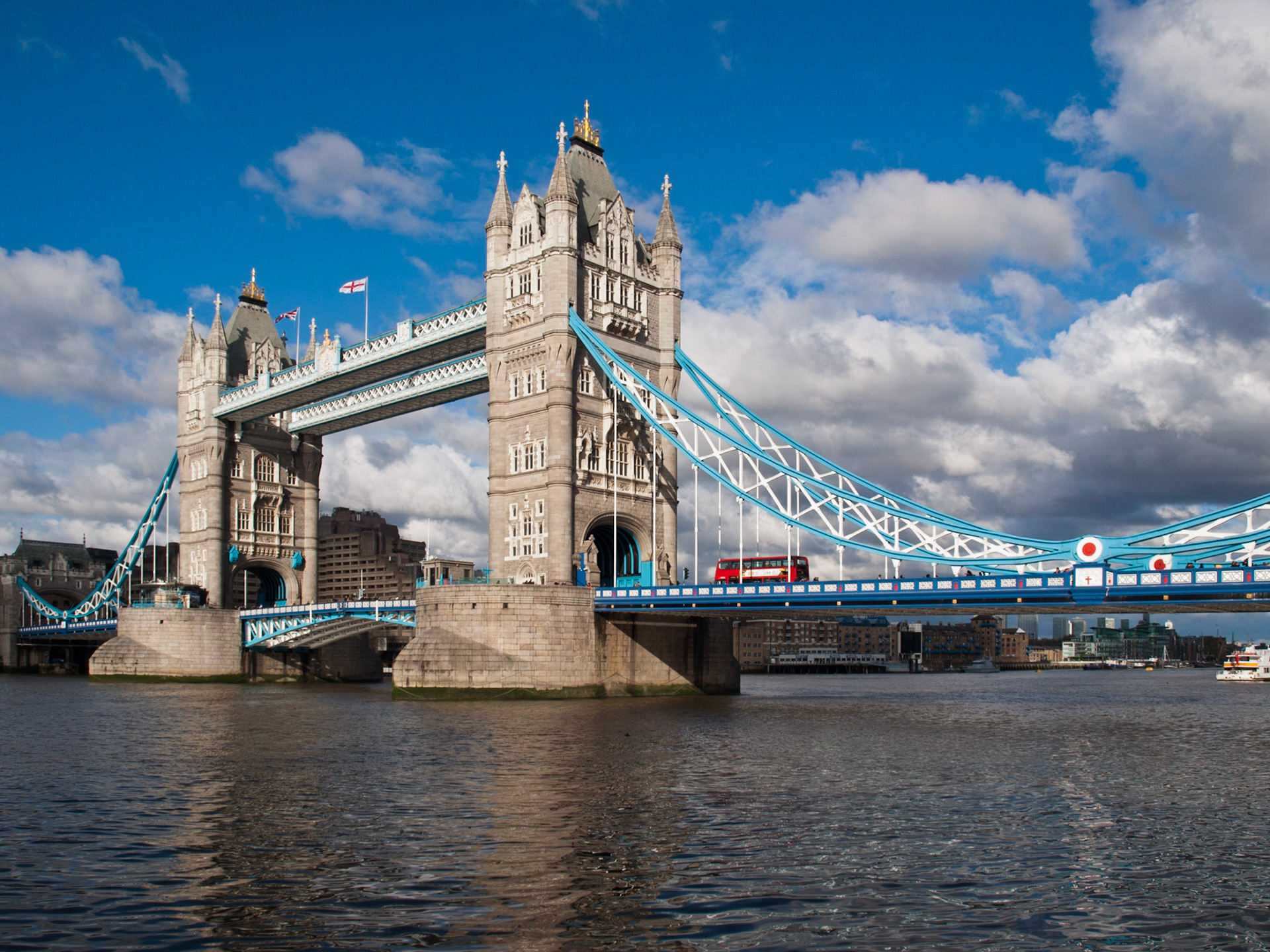 London Tower Bridge over Thames river