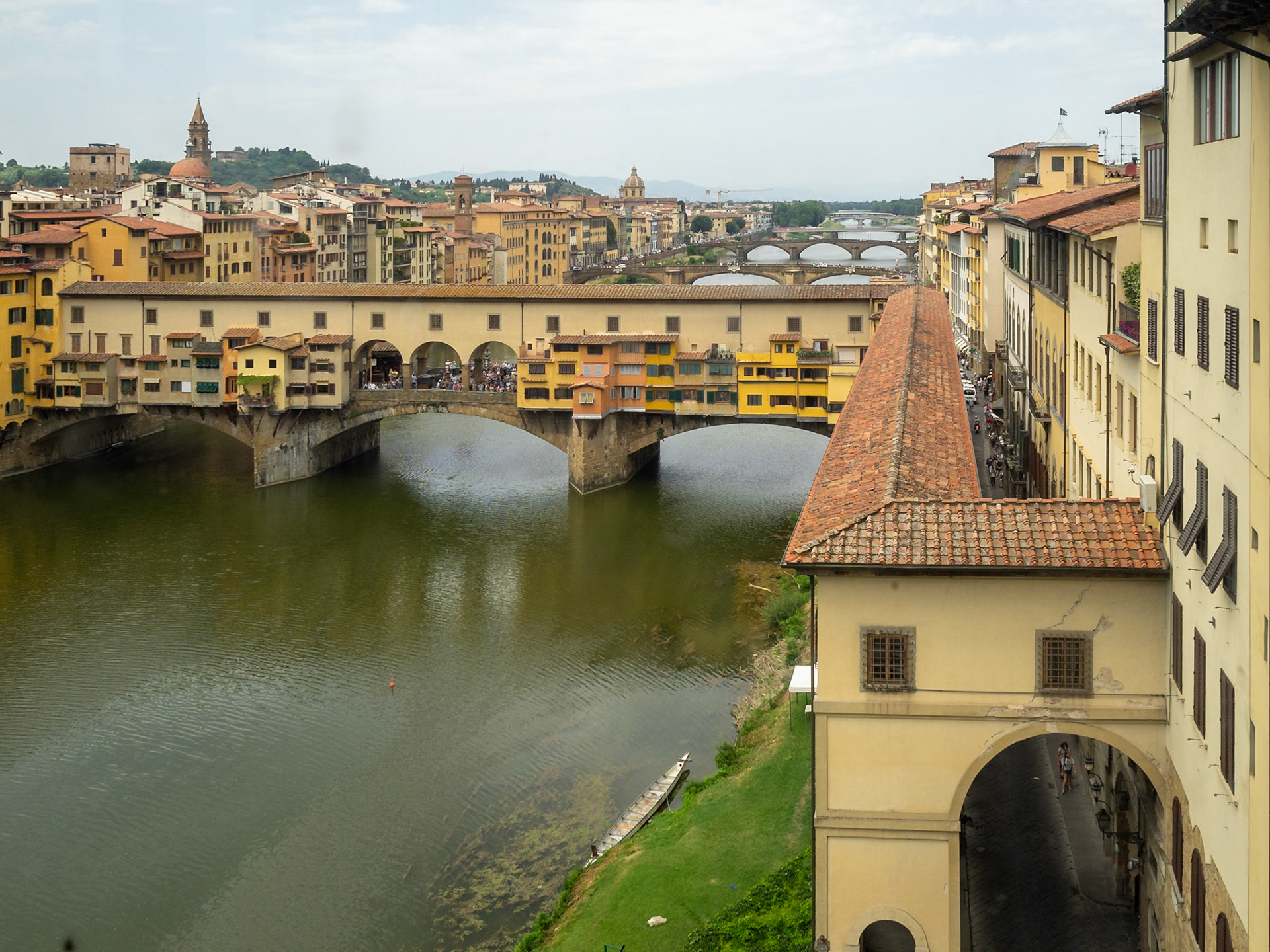 Ponte Vecchio seen from the Galleria degli Uffizi, Florence