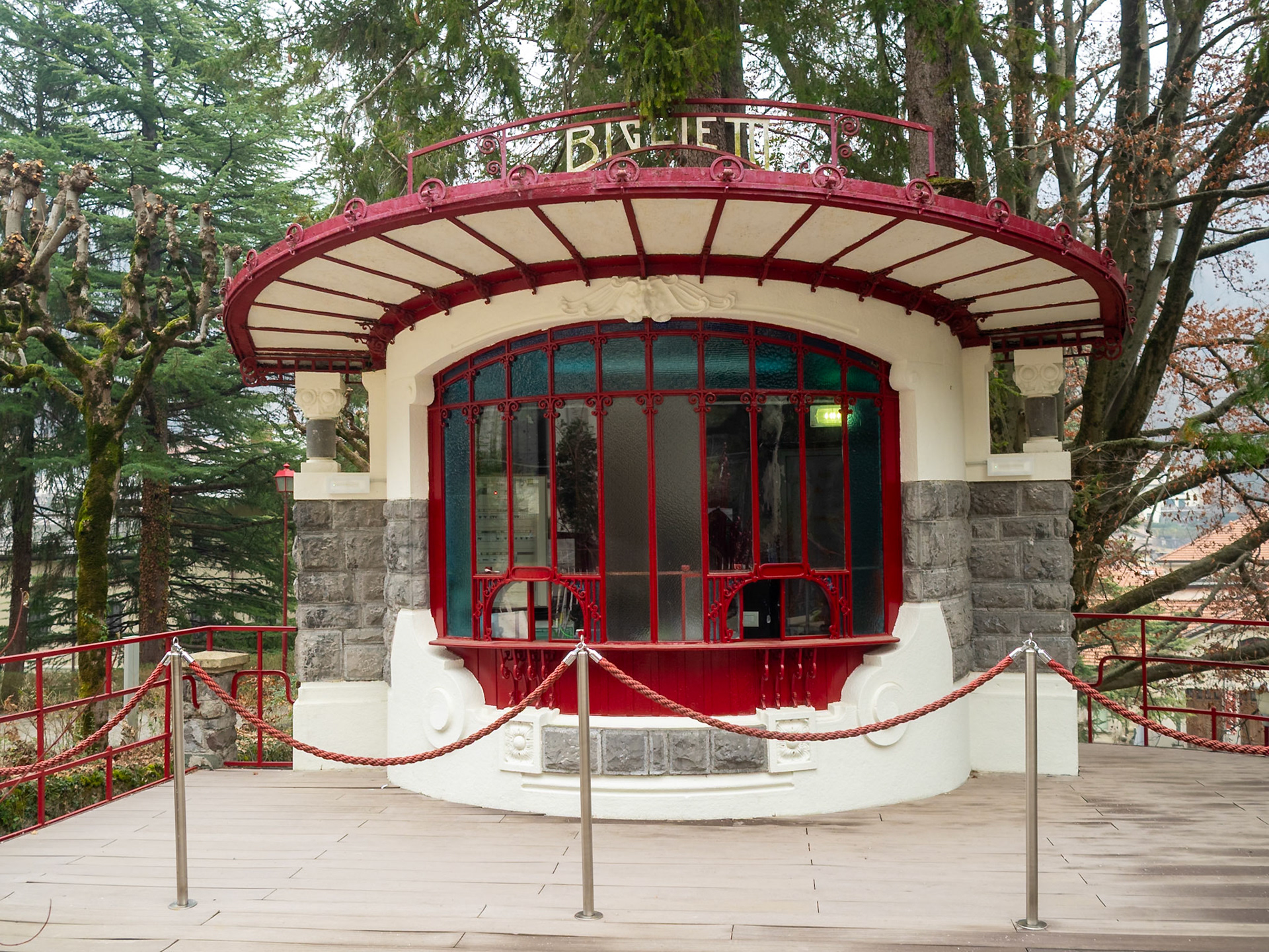 Art Nouveau Box Office of San Pellegrino Terme casino, Lombardy