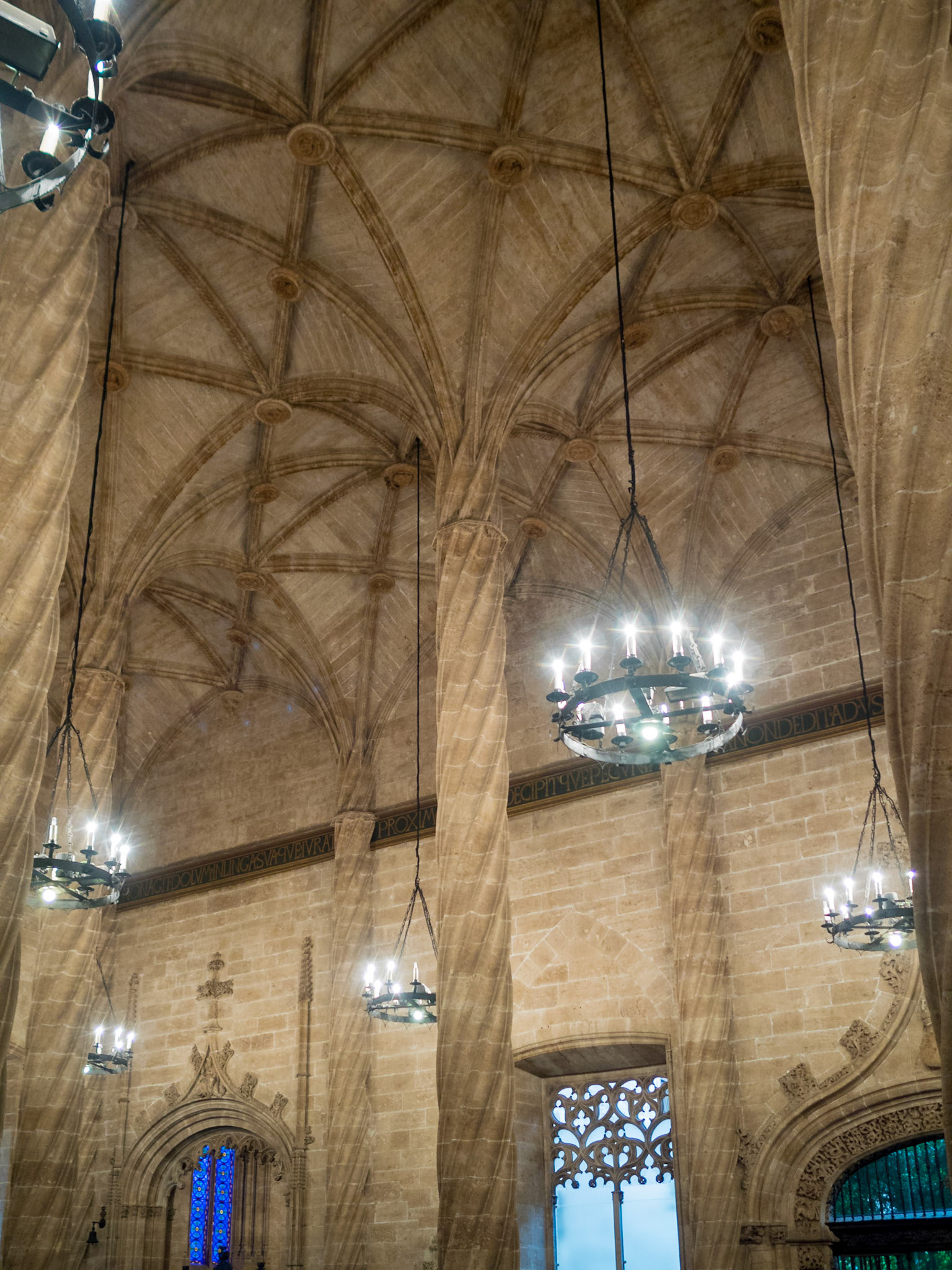 The hall of Columns, Silk Exchange, Valencia