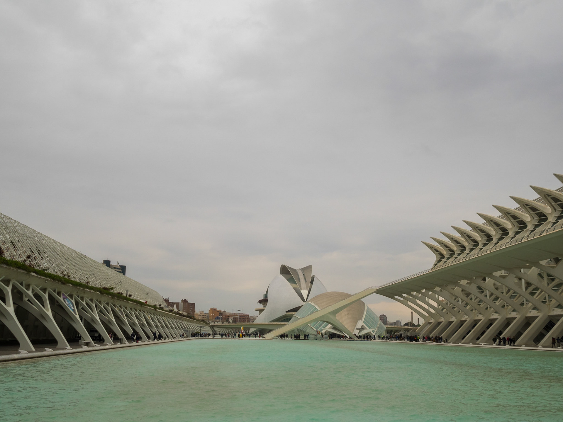 General view of the buildings of the Cirty of Arts and Sciences, Valencia