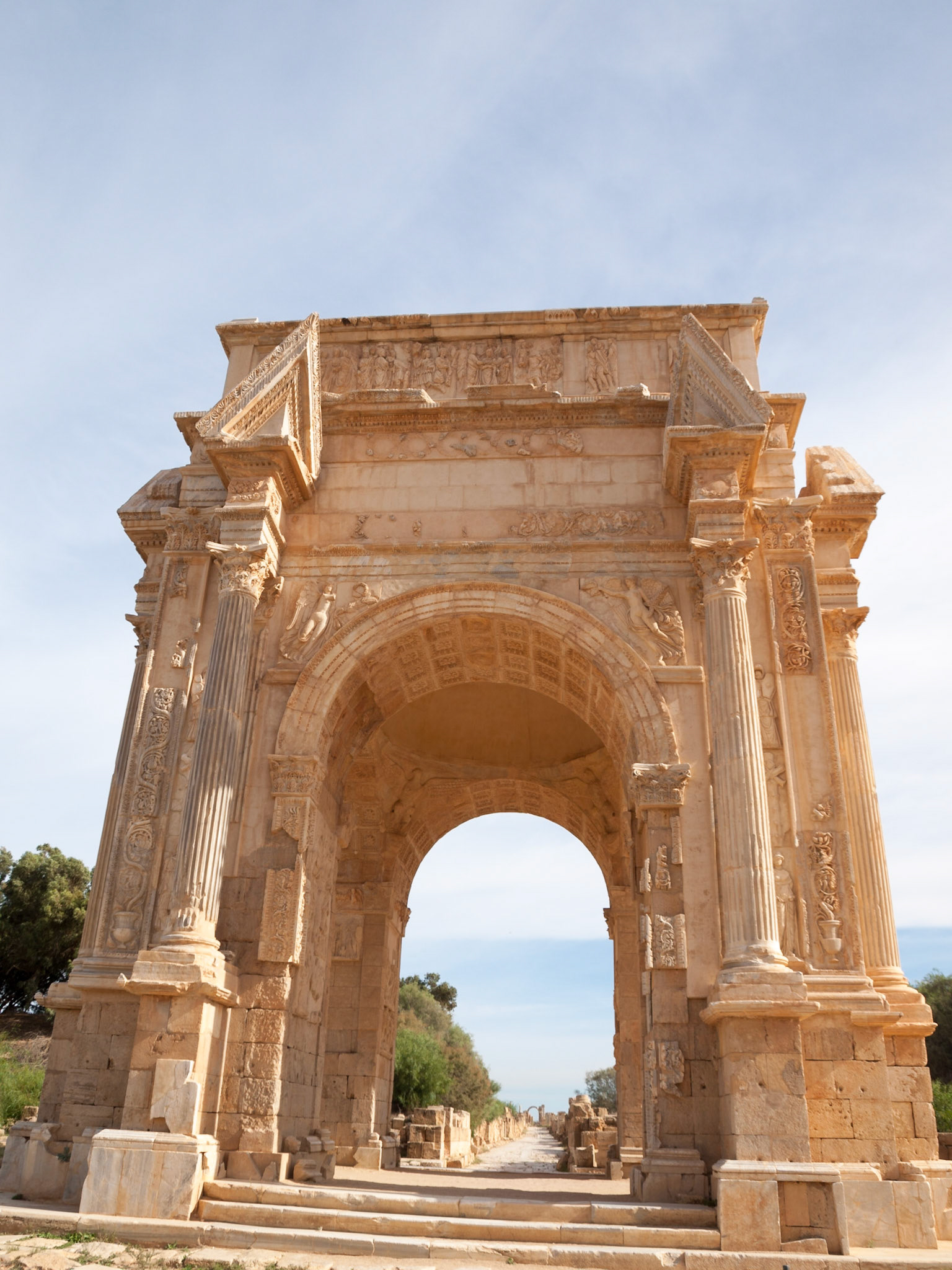 Arch of Septimus Severus in Leptis Magna