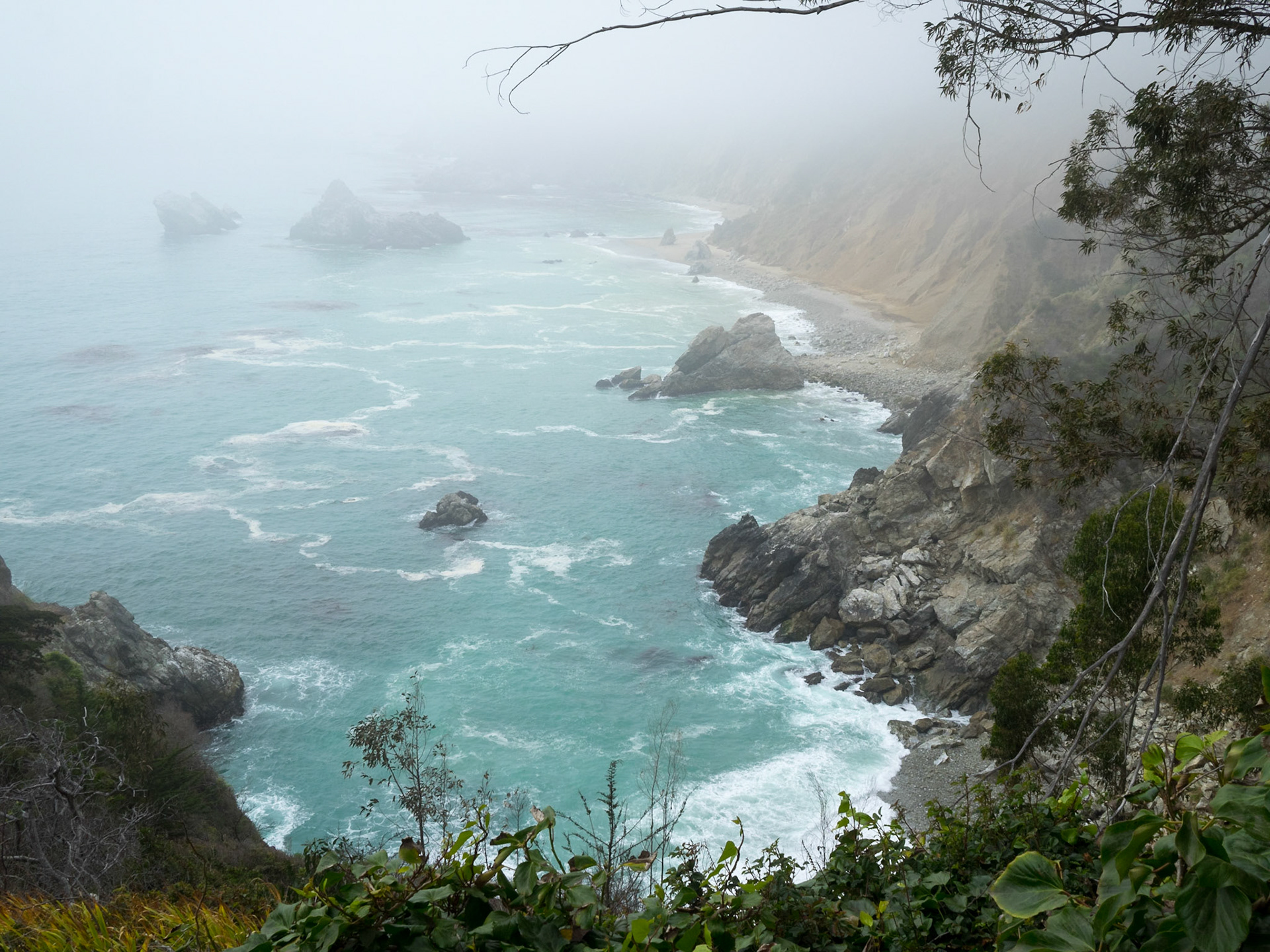 the end of McWay Falls trail