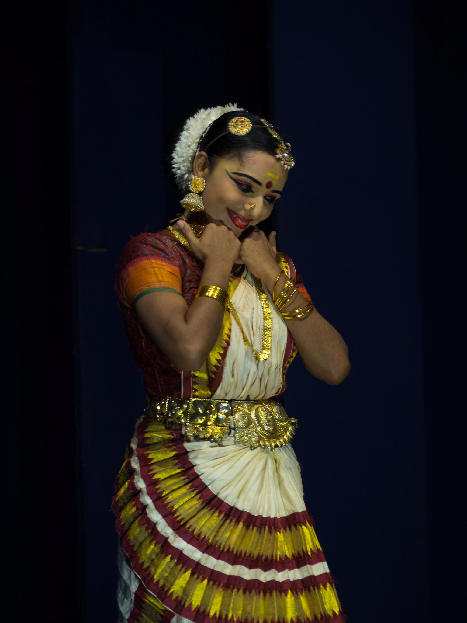 Mohiniattam dancer, traditional from Kerala