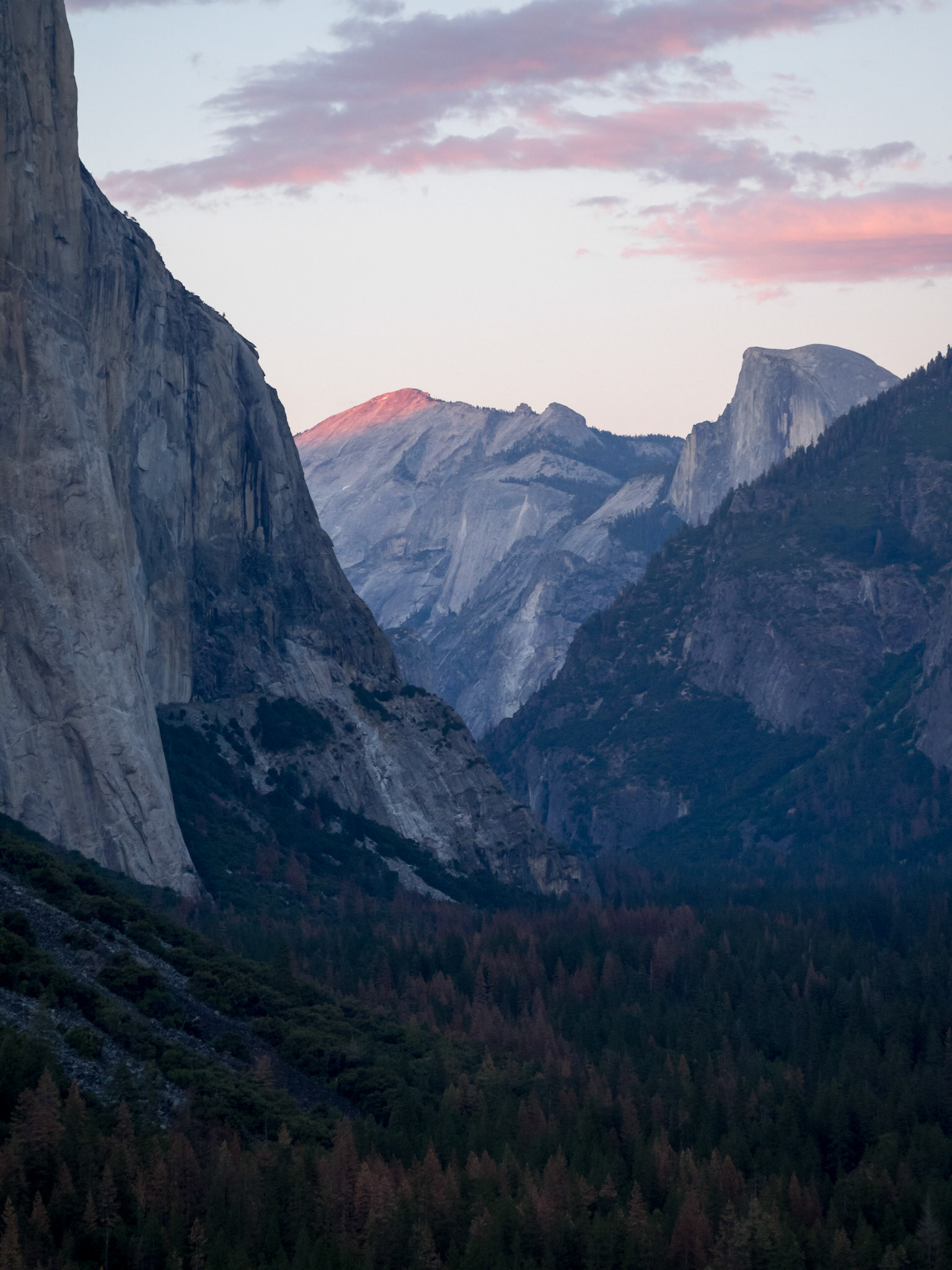 Tunnel View at sunset