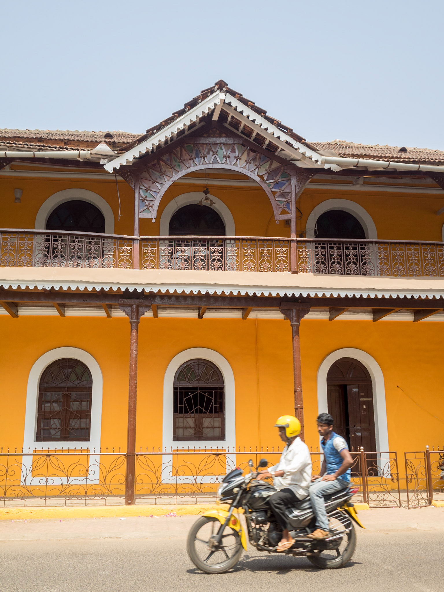 Panjim street with Portuguese architecture, Goa