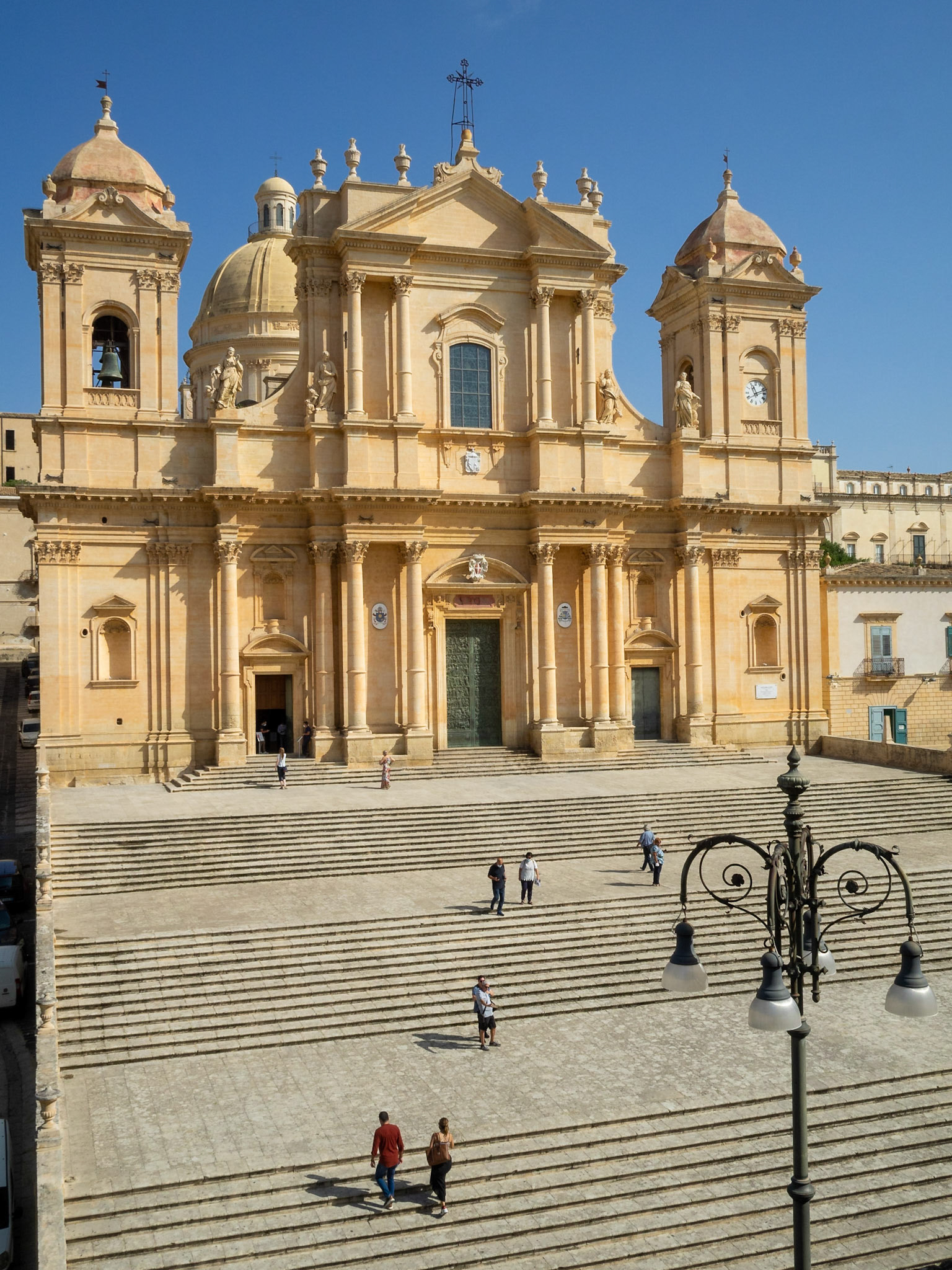 Duomo di Noto seen from the Palazzo Ducezio