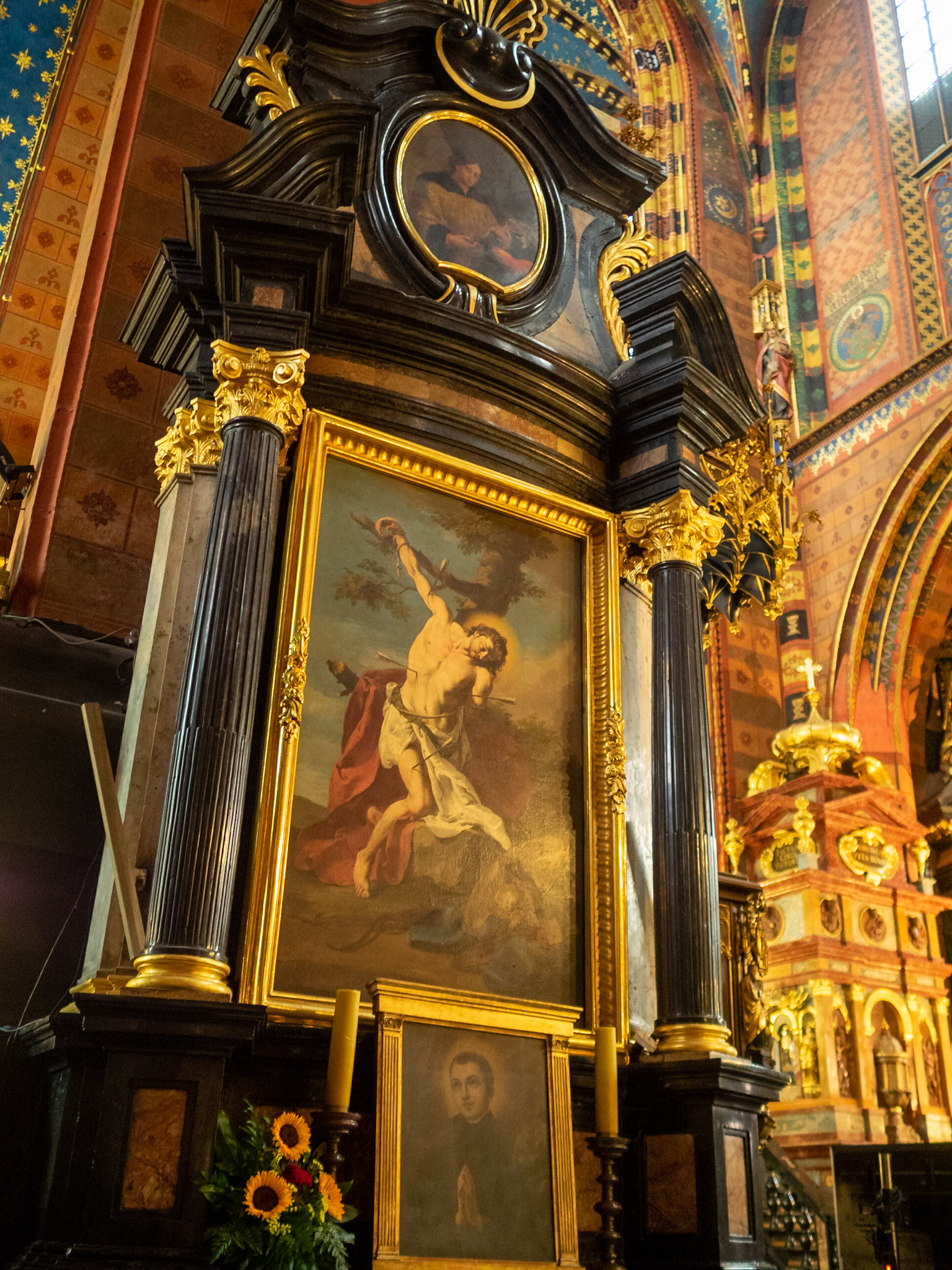 St. Sebastian altar, St. Mary's Basilica, Krakow