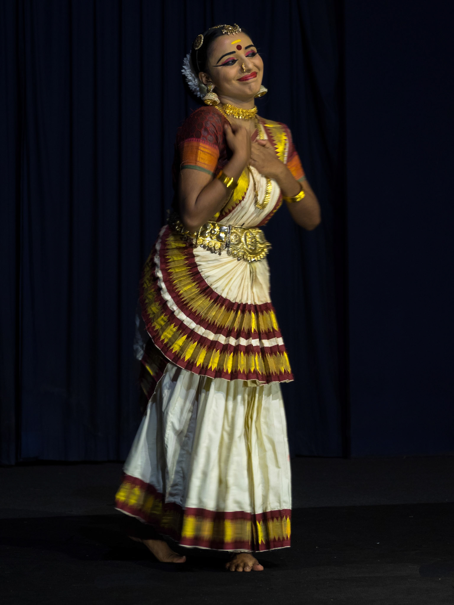 Mohiniattam dancer, traditional from Kerala