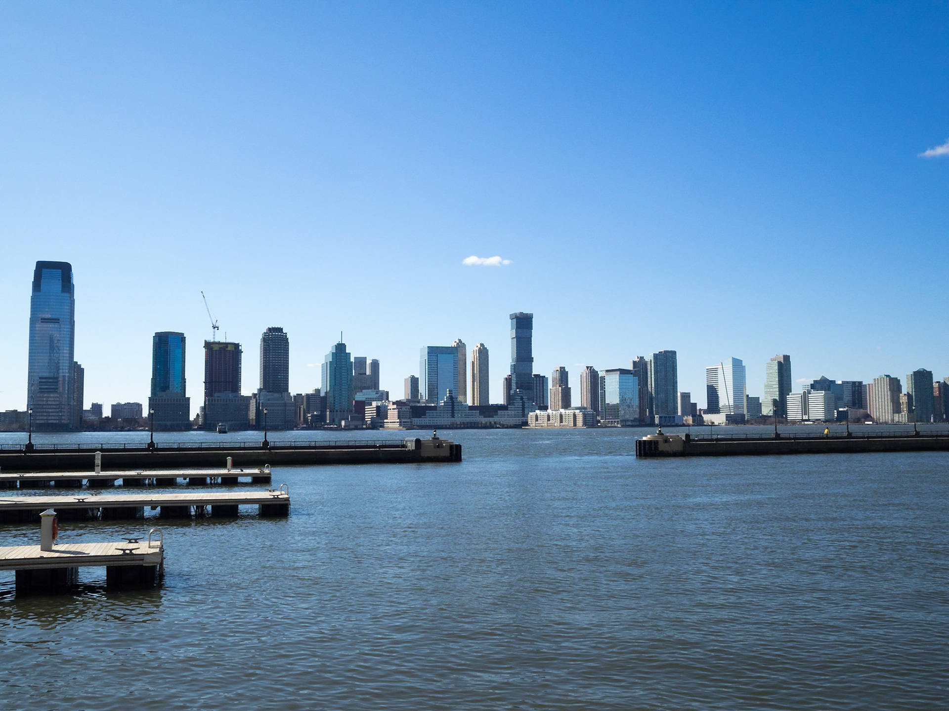 New Jersey skyline seen from Manhattan