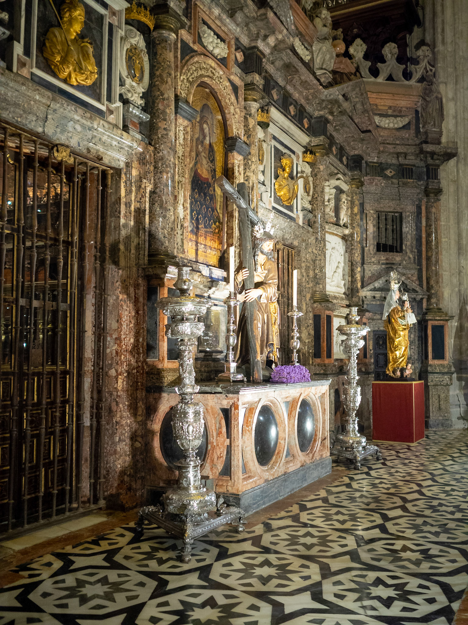Baroque style retrochoir of the Seville Cathedral