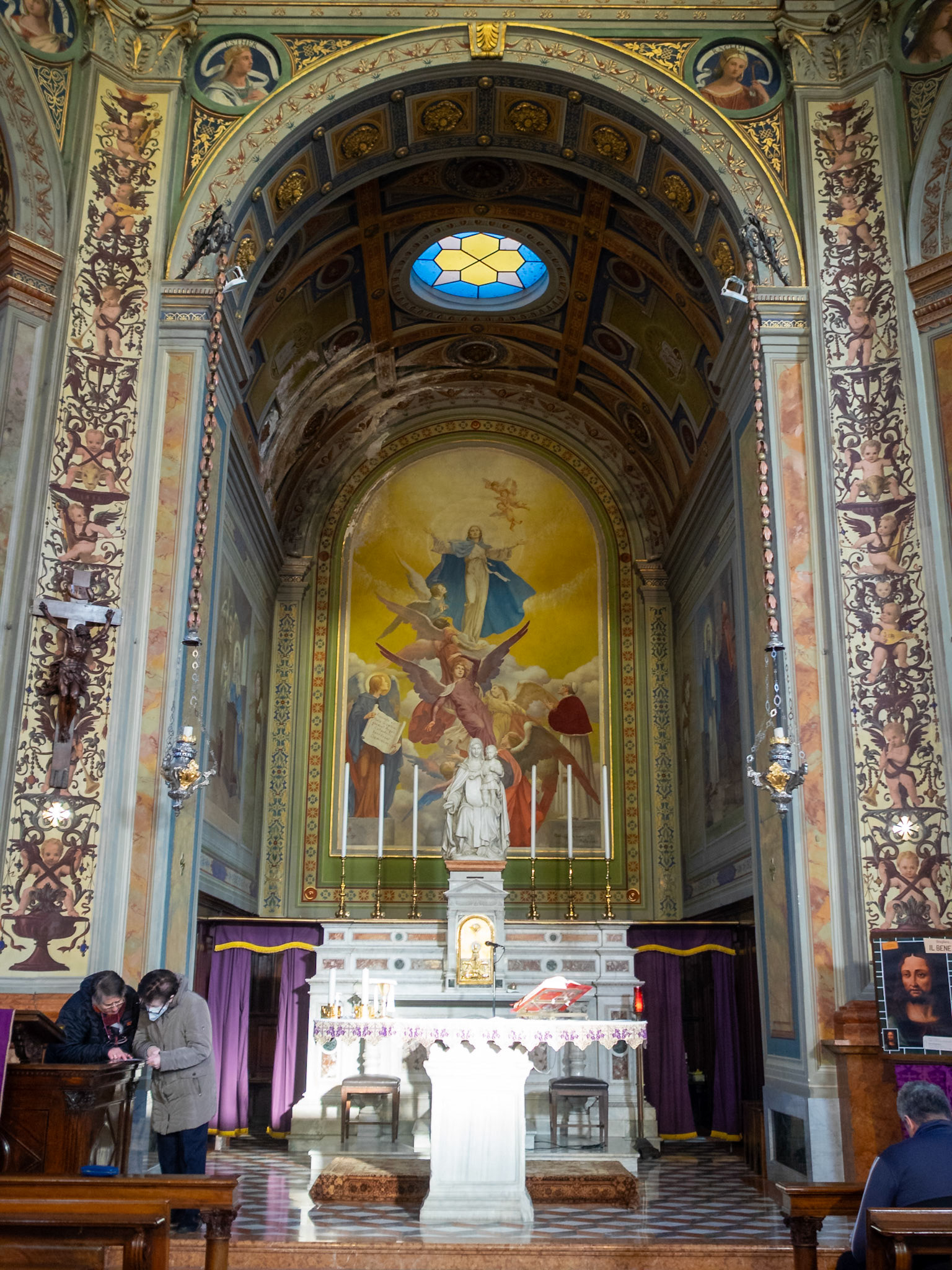 Church of the Most Holy Name of Mary high altar, Crespi d'Adda