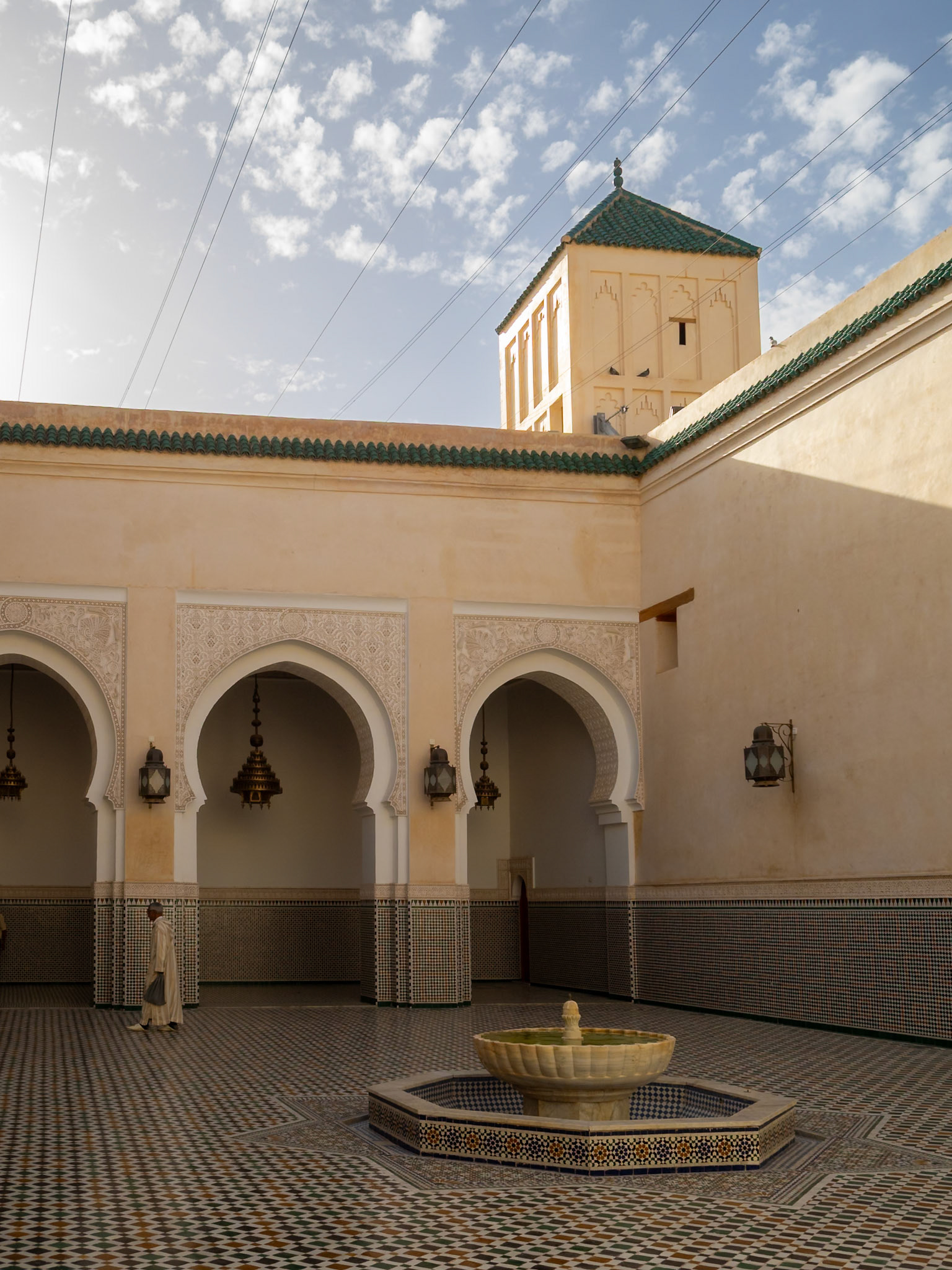 Mausoleum of Mulay Ismail courtyard, Meknes