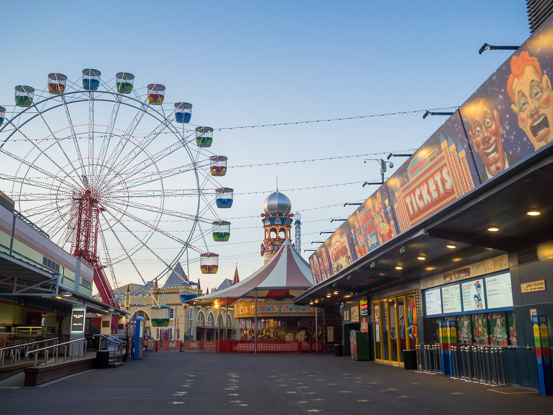 Deserted Luna Park Sydney
