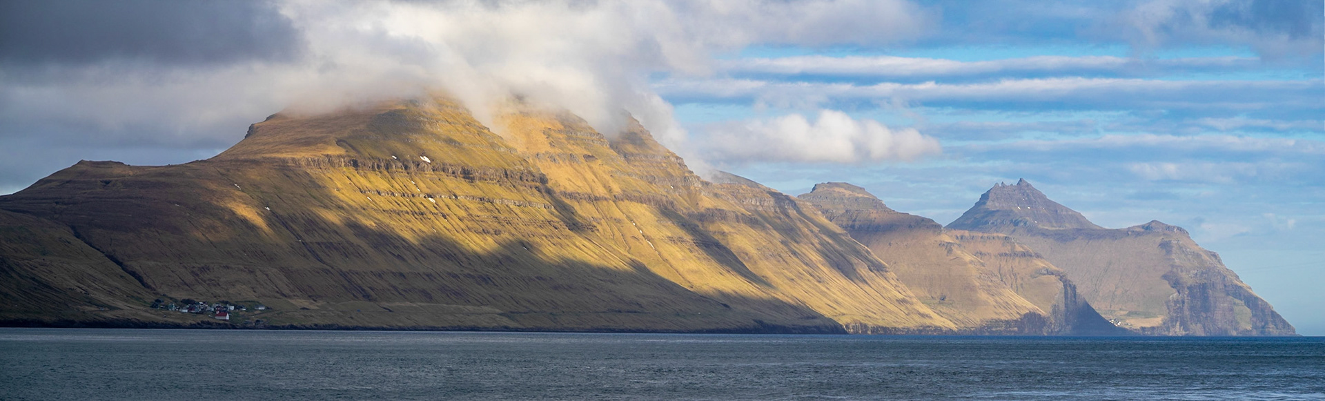 Kalsoy island east coast panorama