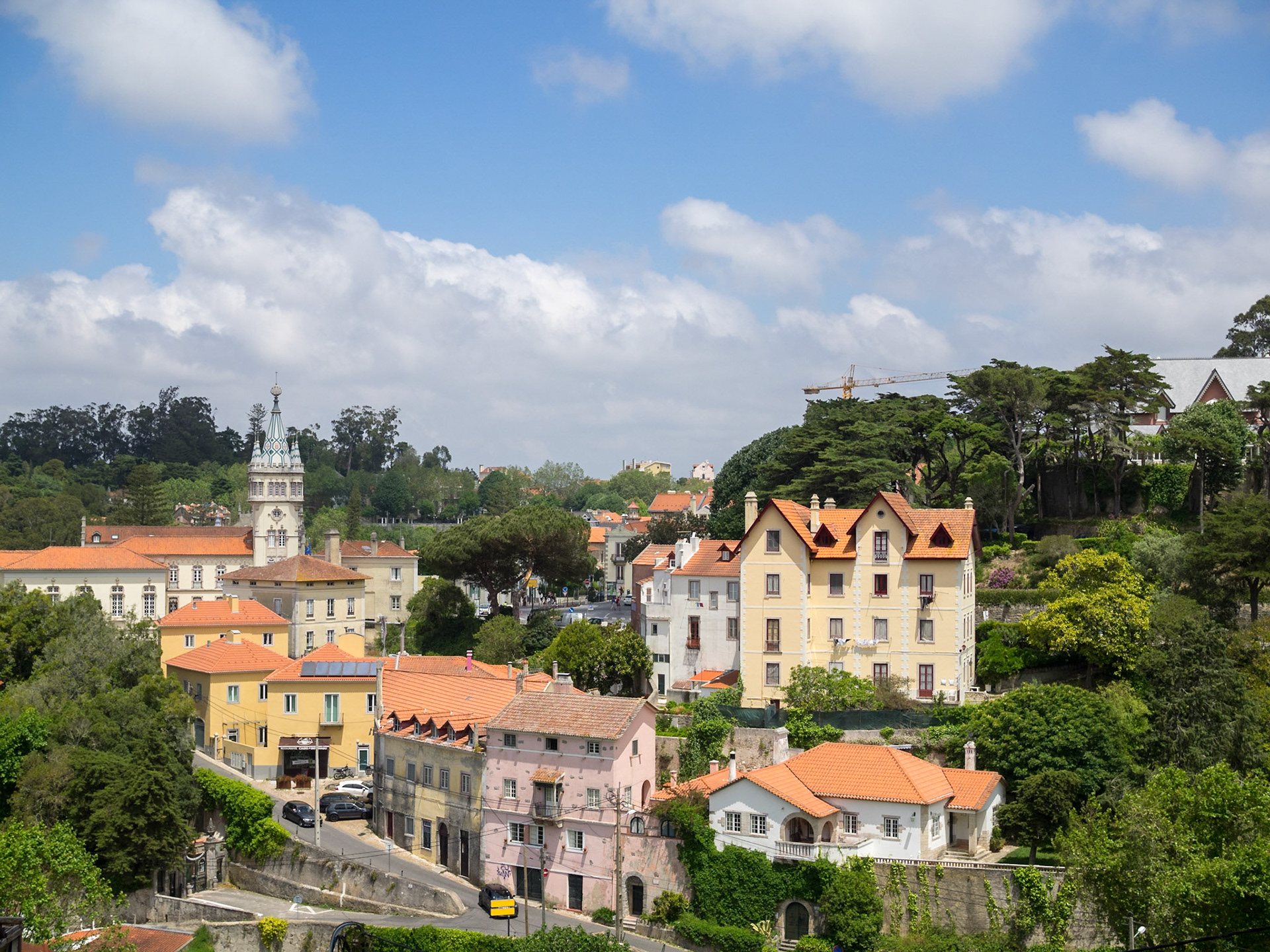 Sintra mansion houses between the green