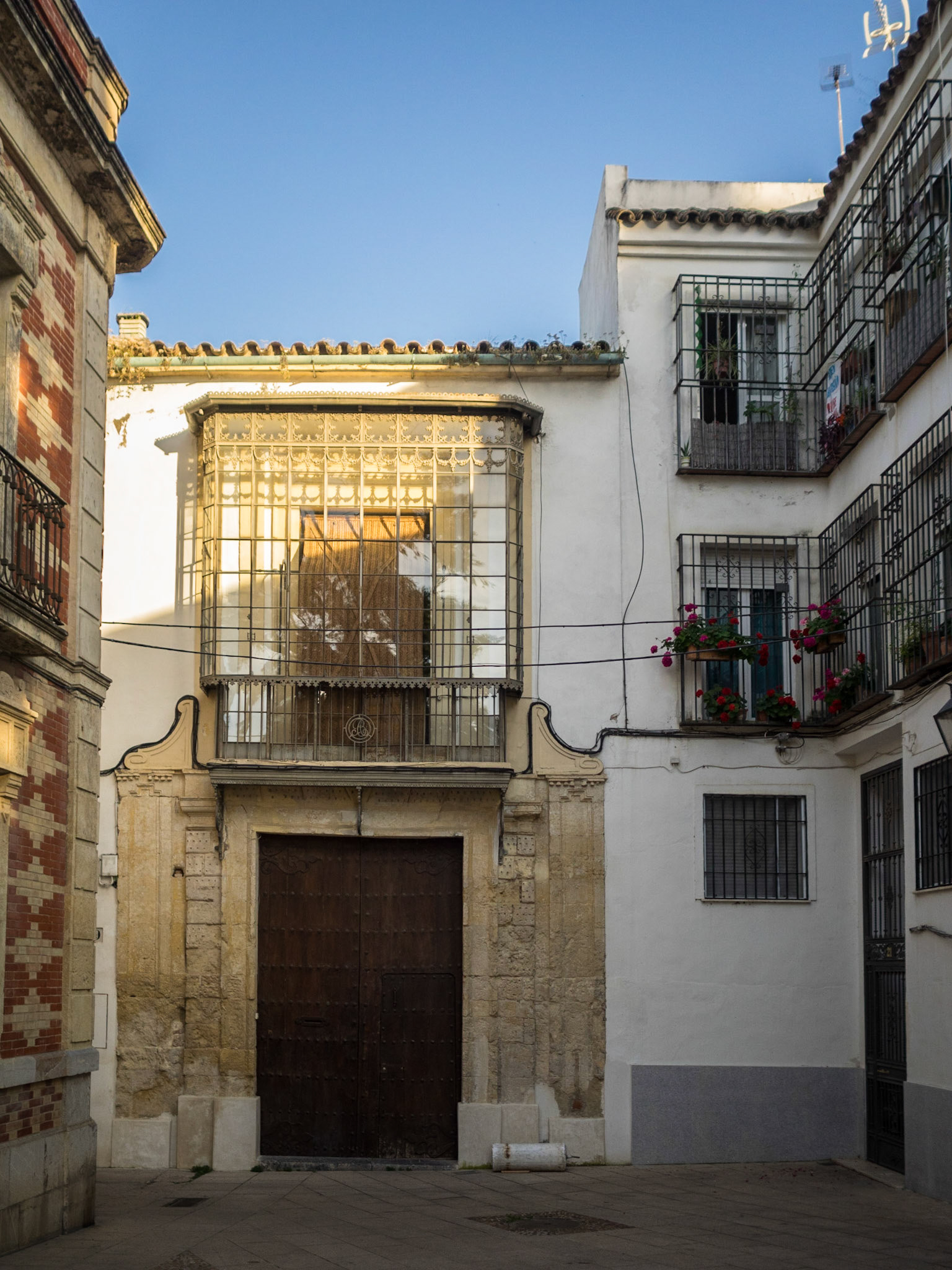 Europe Andalucia Spain Cordoba balconies street