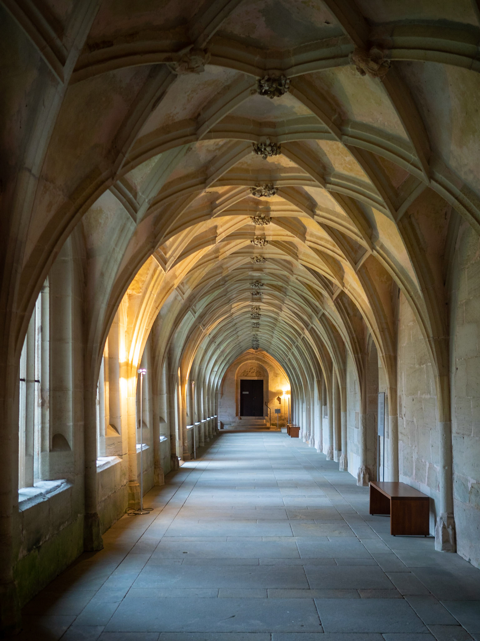 Corridor of the bebenhausen Abbey cloister