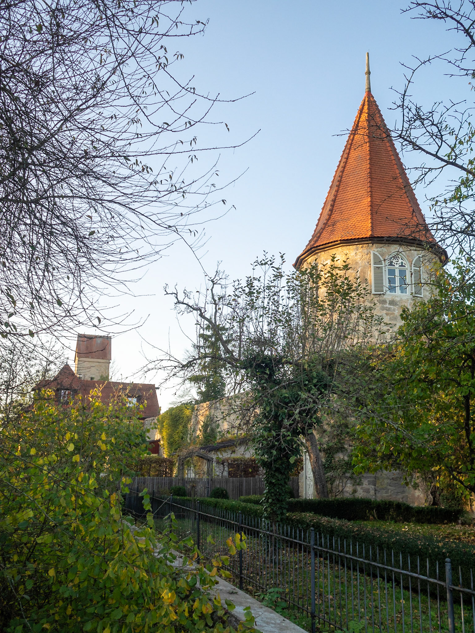 Haymersturm part of Dinkelsbuhl city wall
