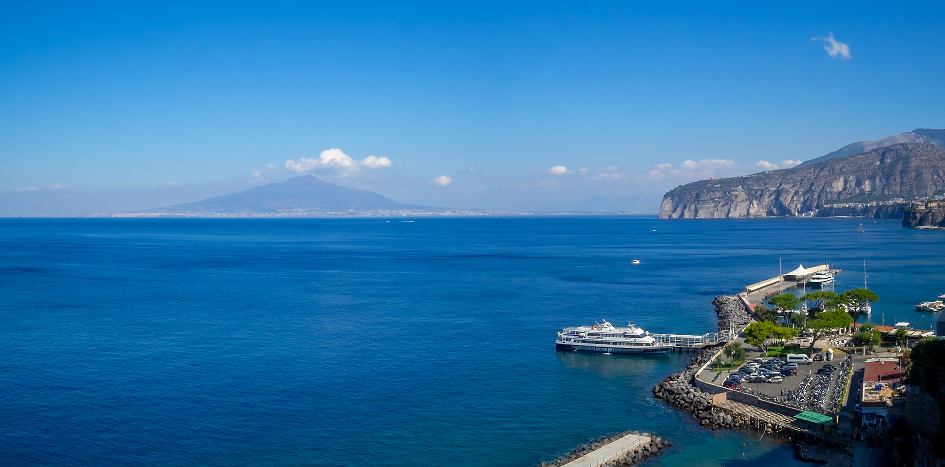 Mount Vesivius seen from Sorrento