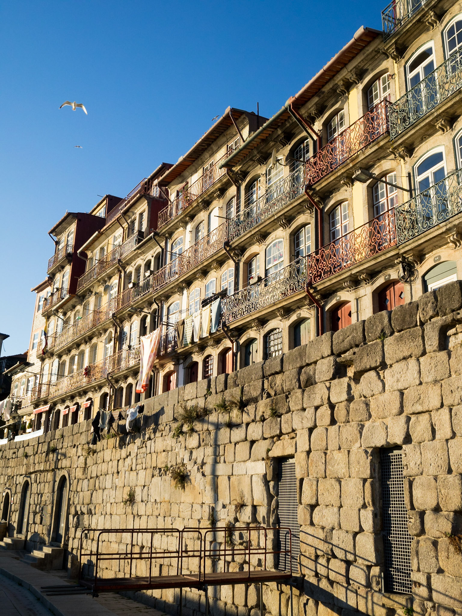 Oporto Douro riverside Ribeira buildings