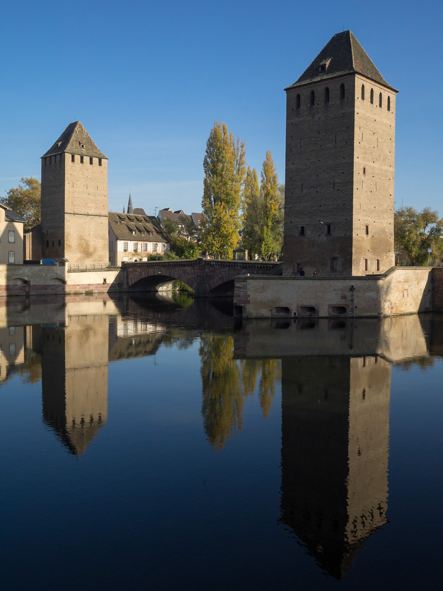 Ill River and watchtowers, Strasbourg