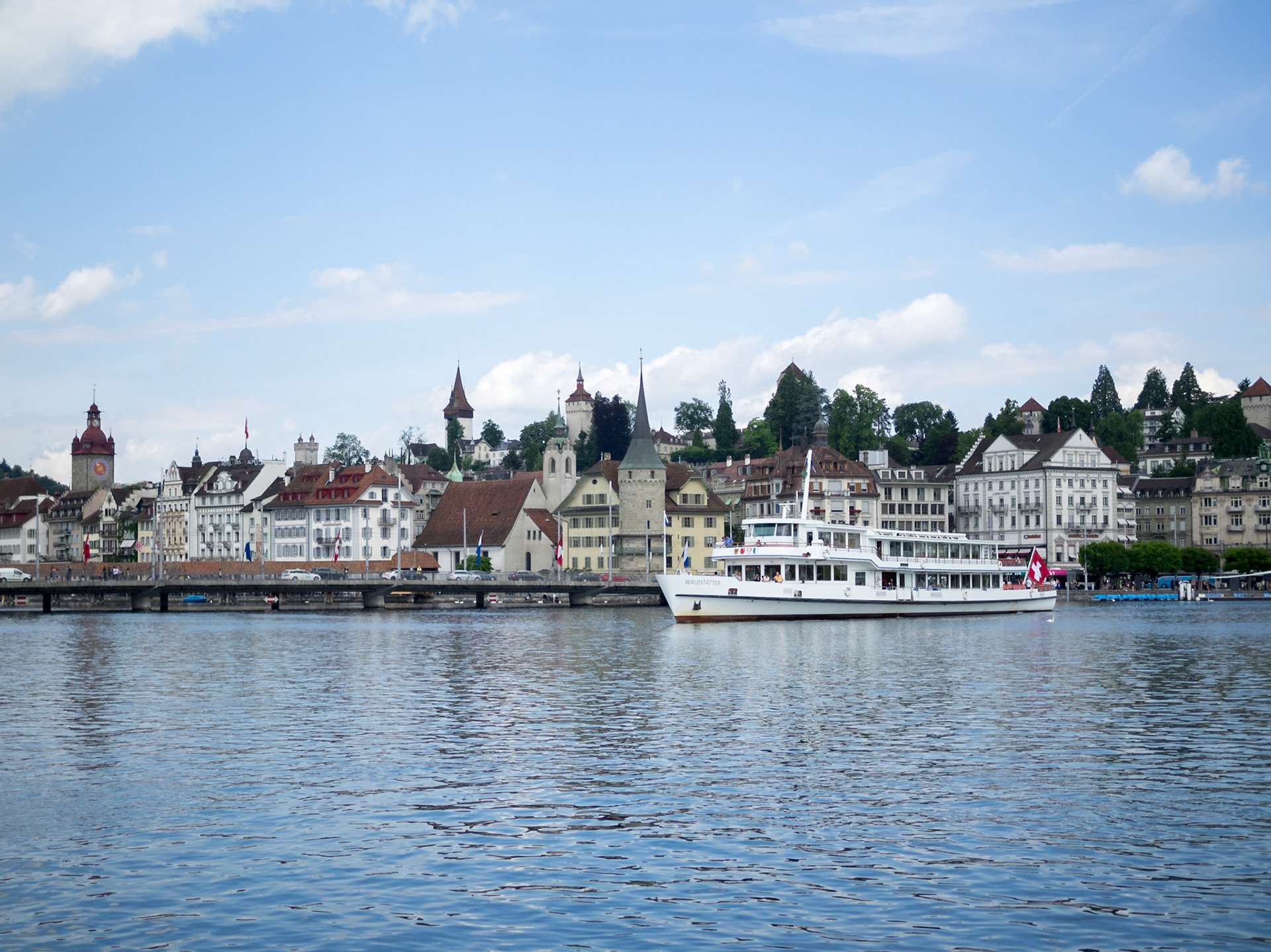 Luzern seen from the lake with the same name