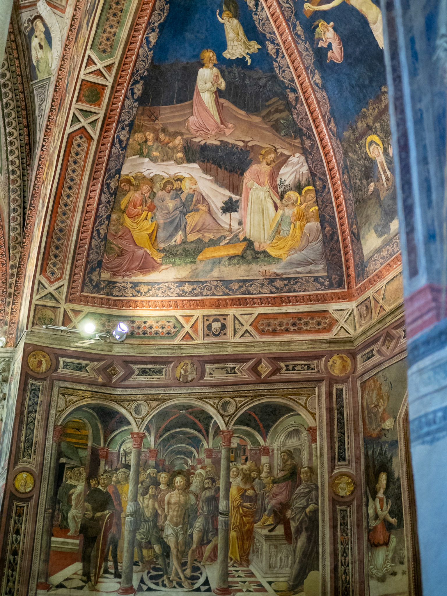 Fresco detail, Baptistry of San Giovanni, Siena