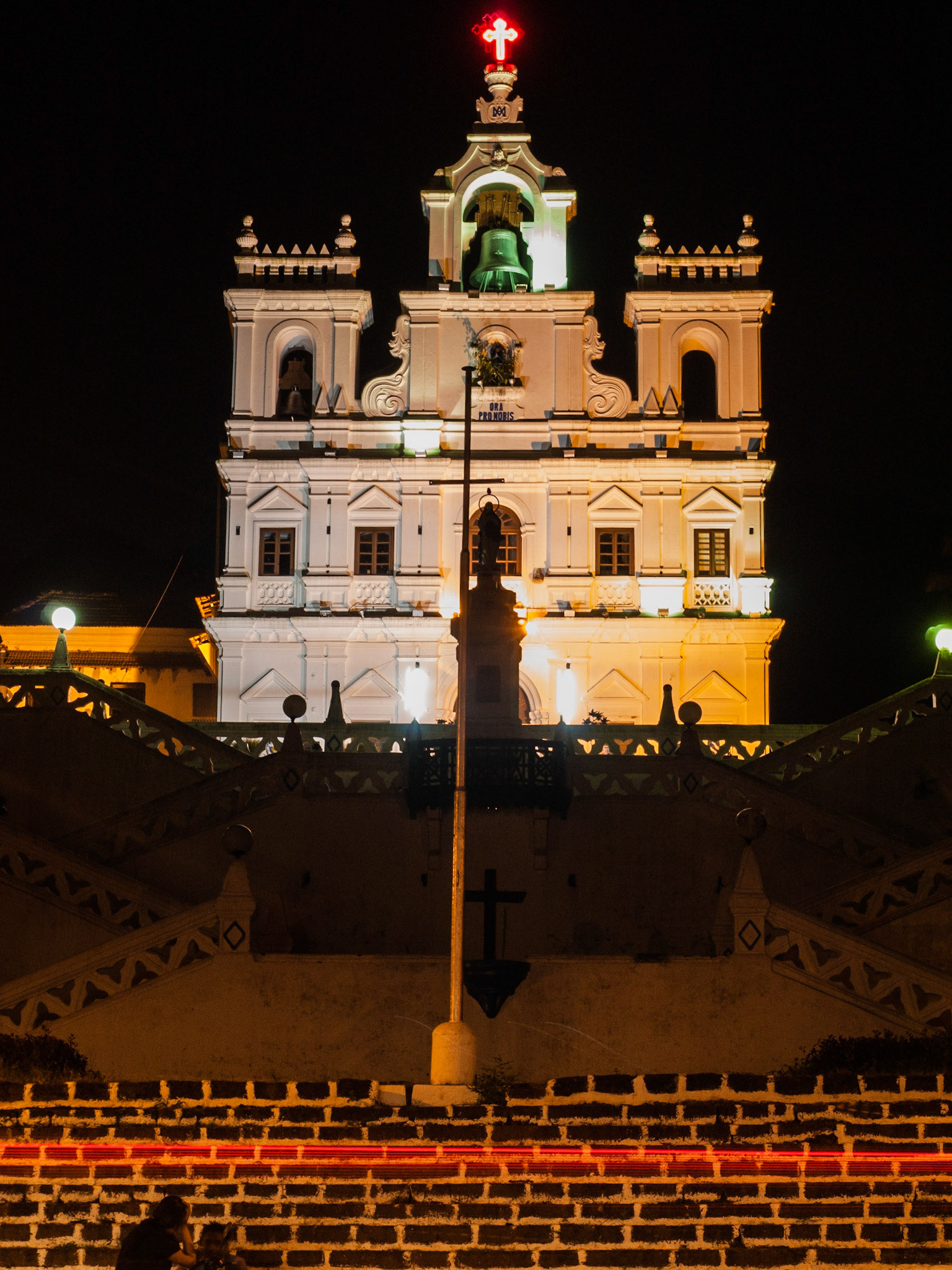 Our Lady of the Immaculate Conception Church at night
