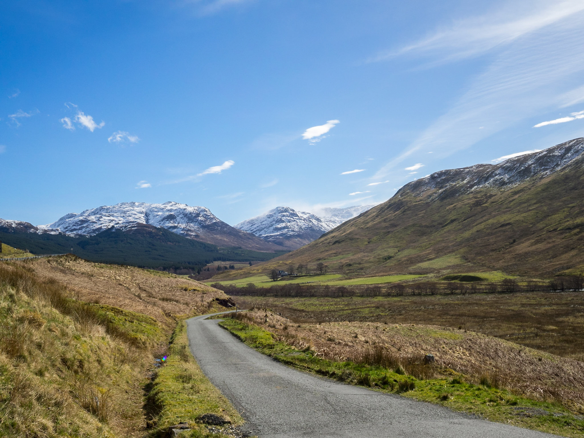 Road to Glenelg from the Bealach Ratagain