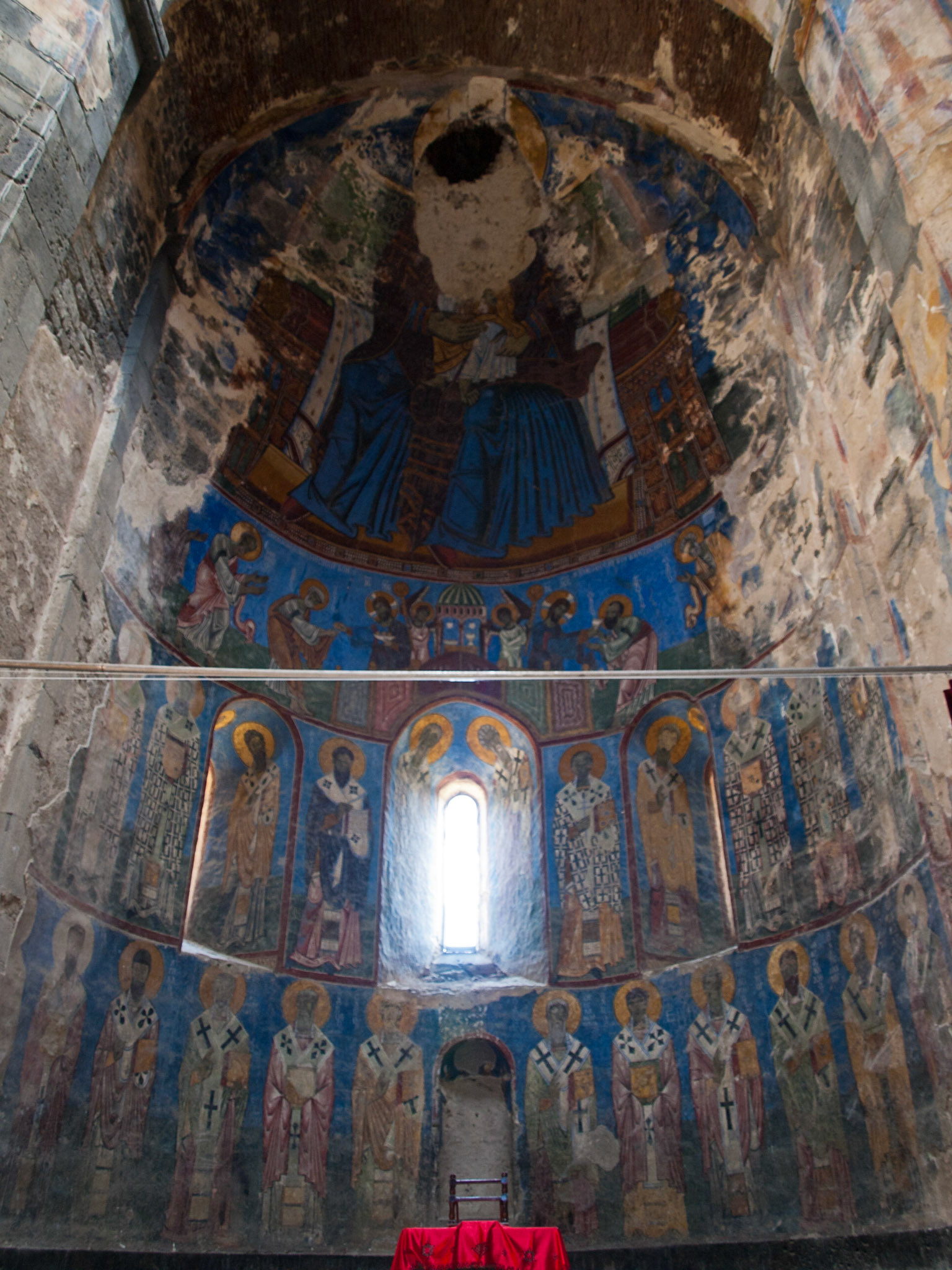Akhtala monastery fresco
