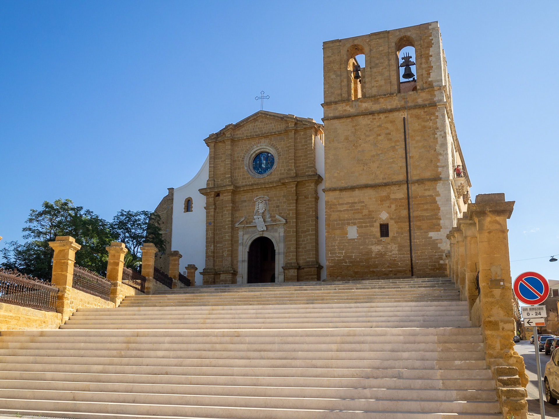 Agrigento Cathedral facade and staircase