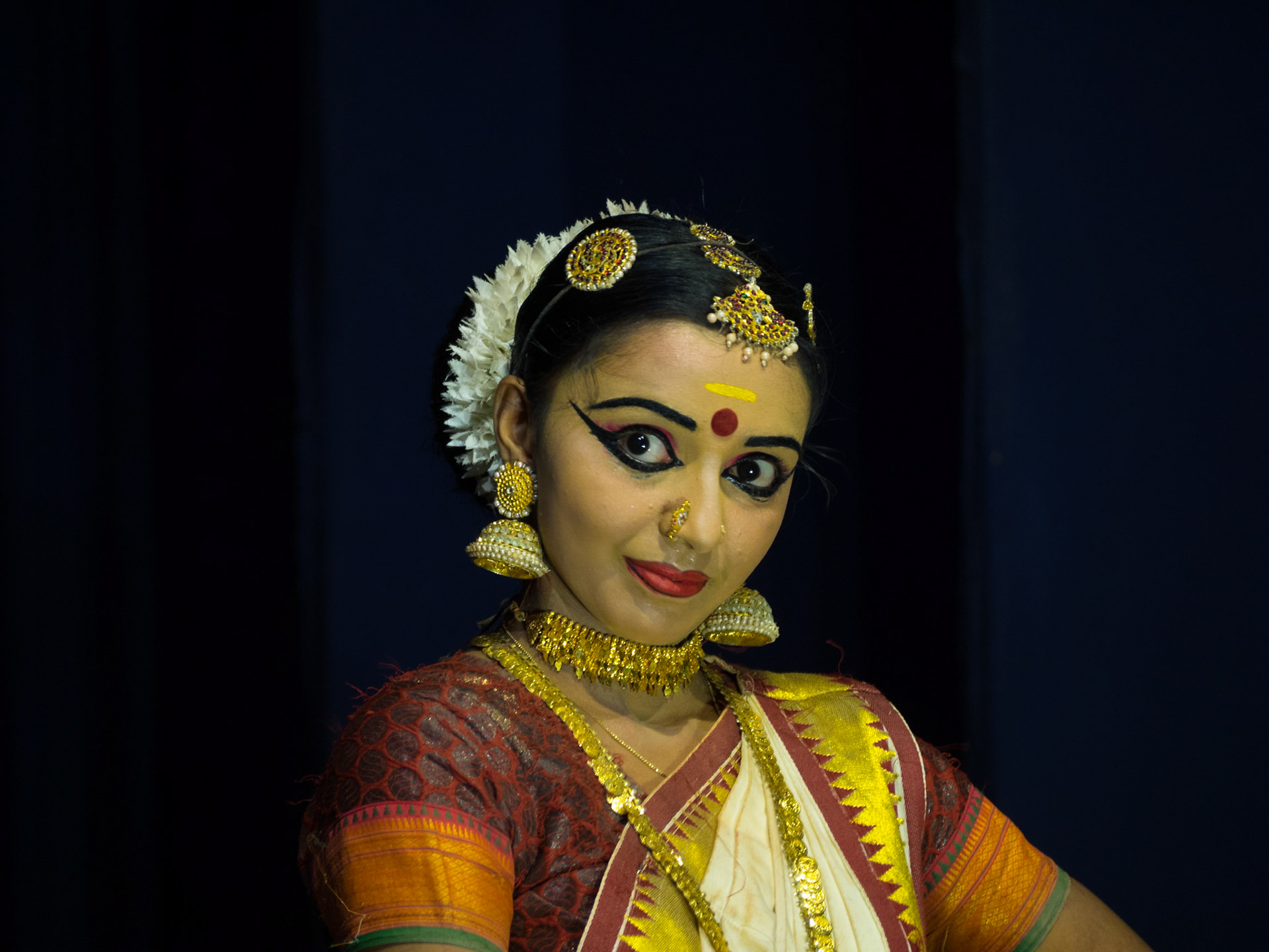 Mohiniattam dancer, traditional from Kerala