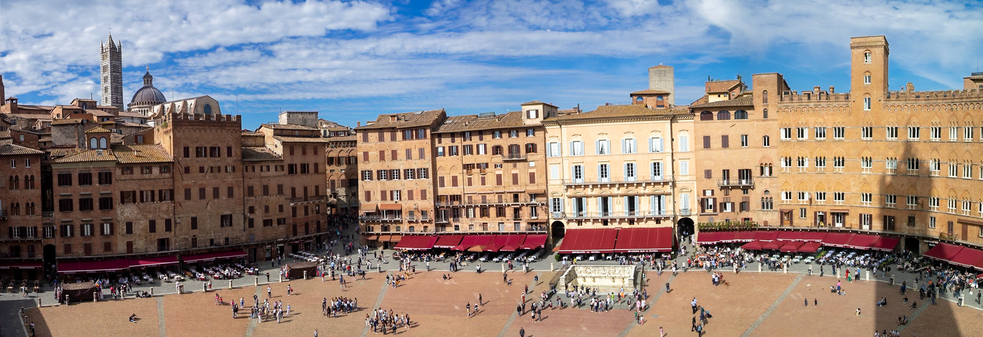 Piazza del Campo panorama, Siena