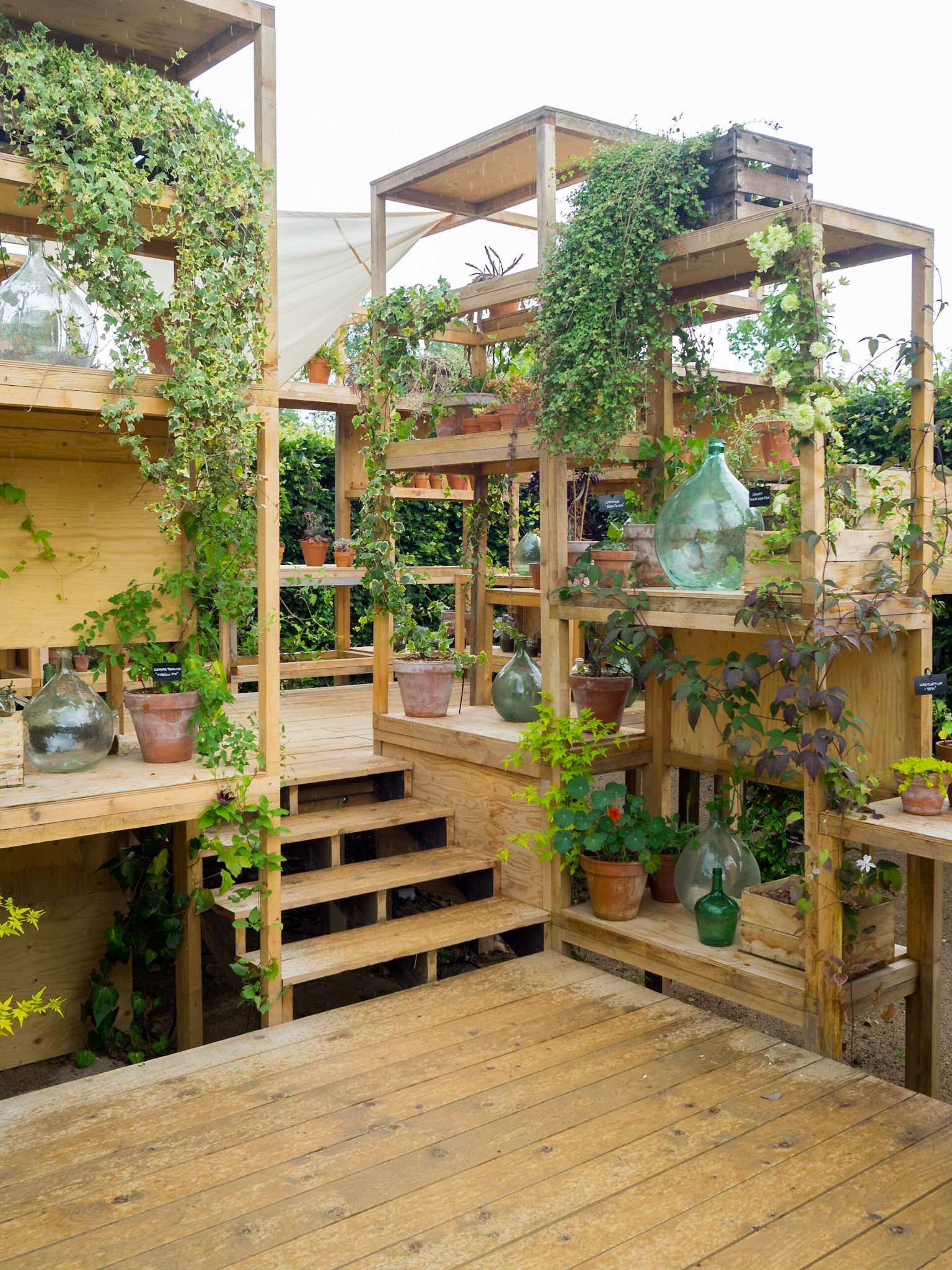 Succulent plant installation at the International Garden Festival 2015 at Domain of Chaumont-sur-Loire