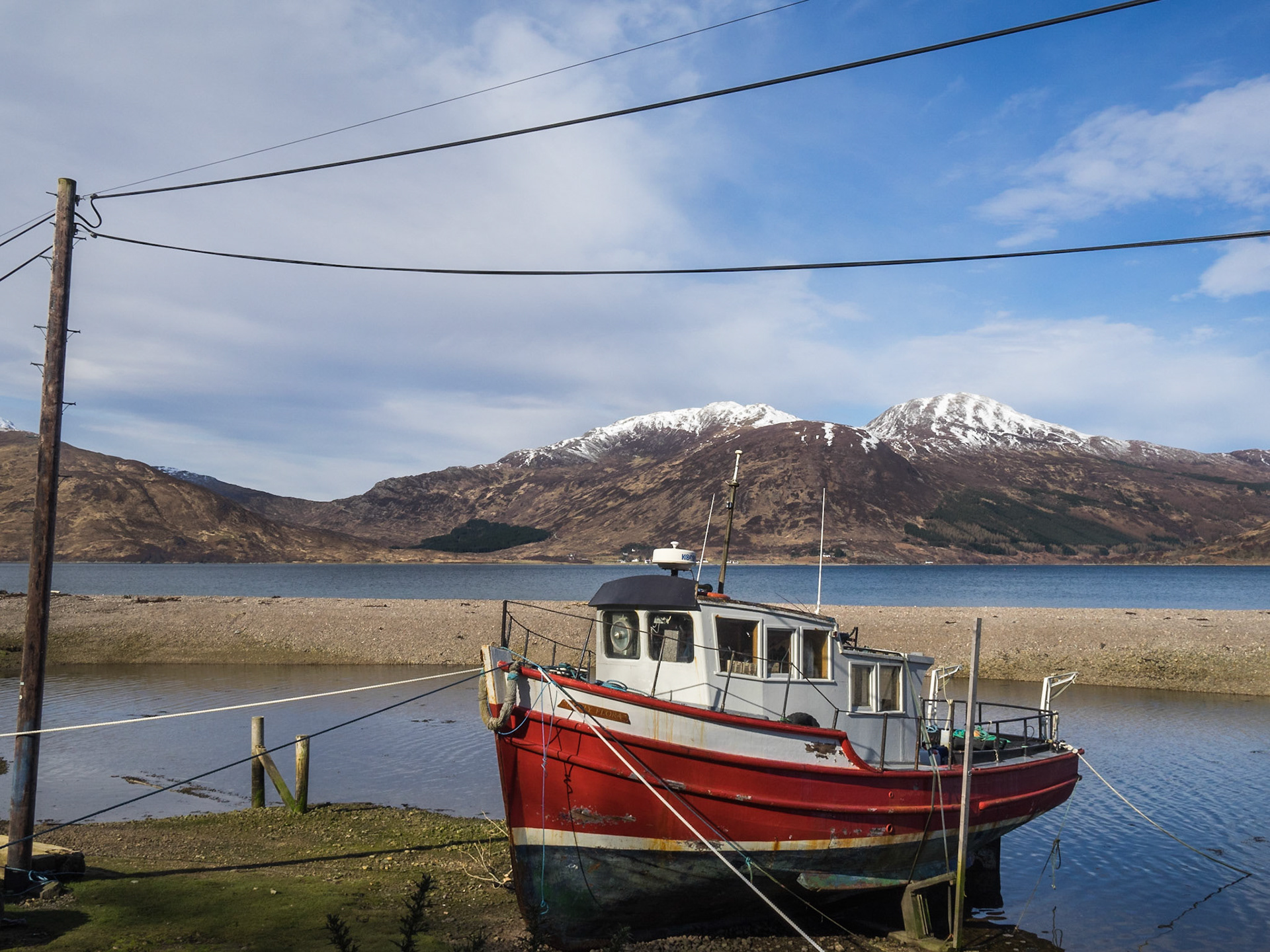 Boat ashore in Glenelg
