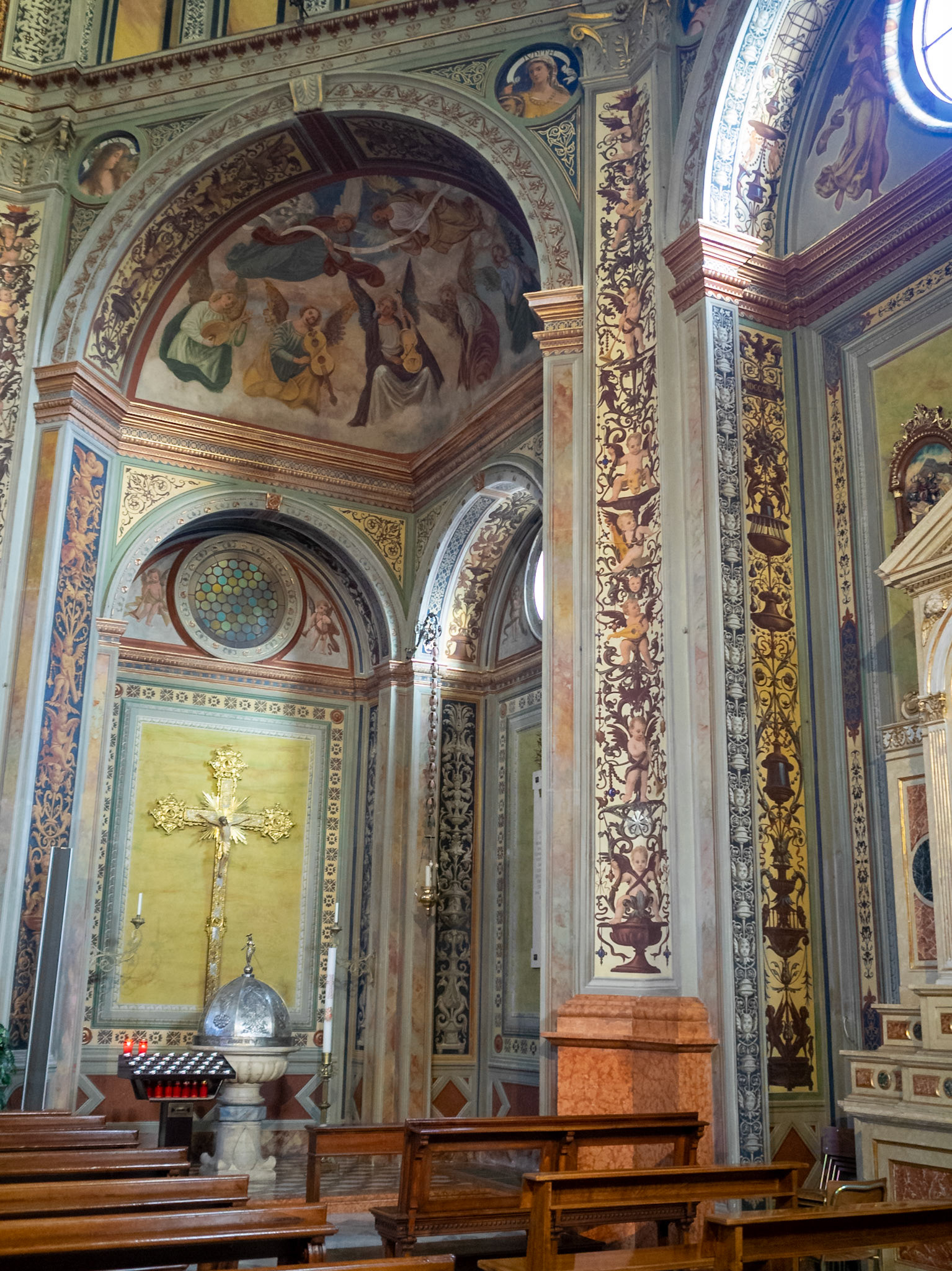 Church of the Most Holy Name of Mary interior, Crespi d'Adda