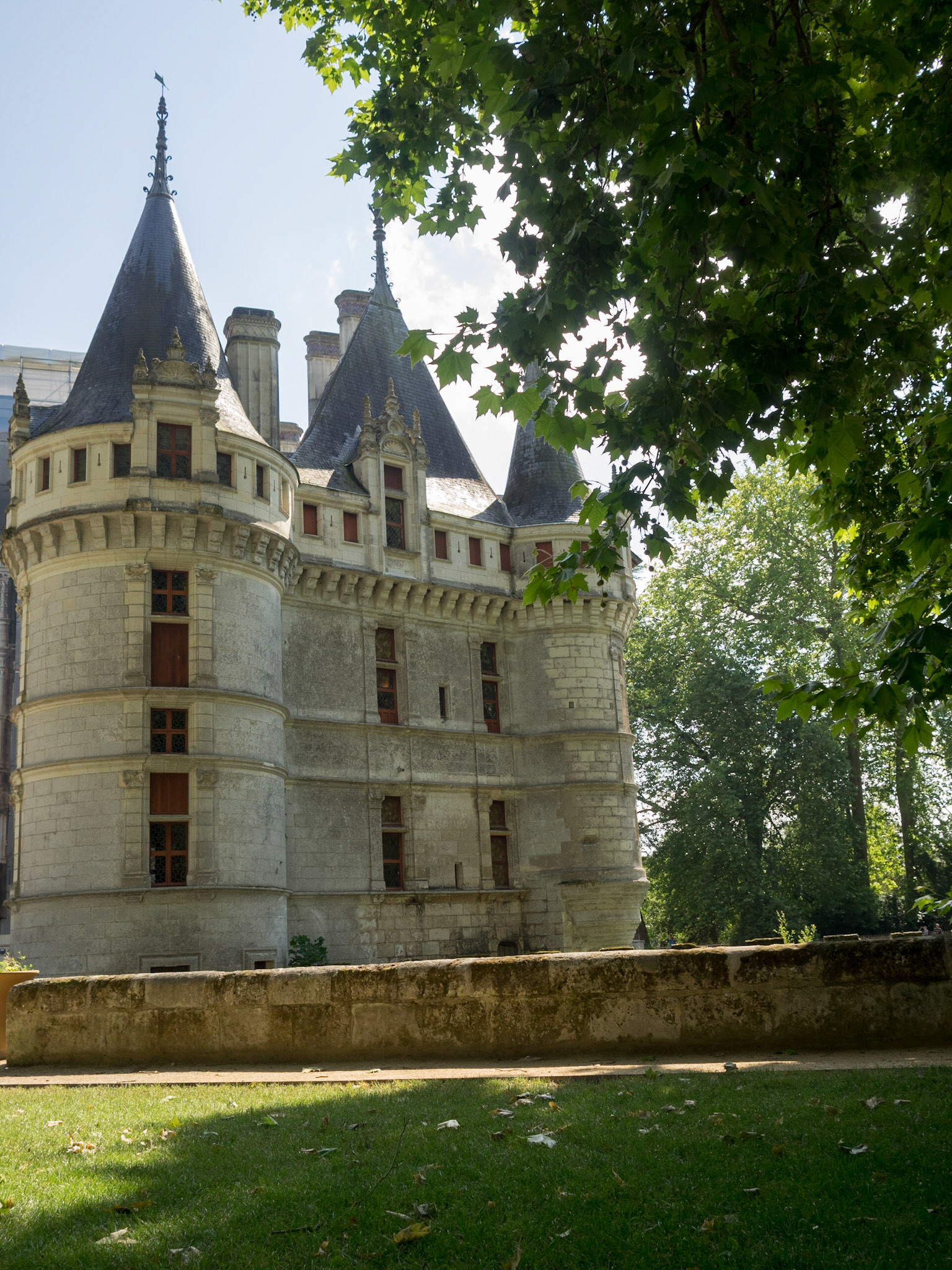 Chateau of Azay-le-Rideau towers