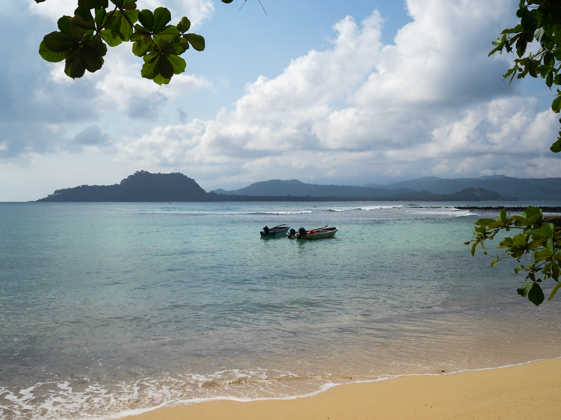 Rolas Islet view north to the South of São Tomé island