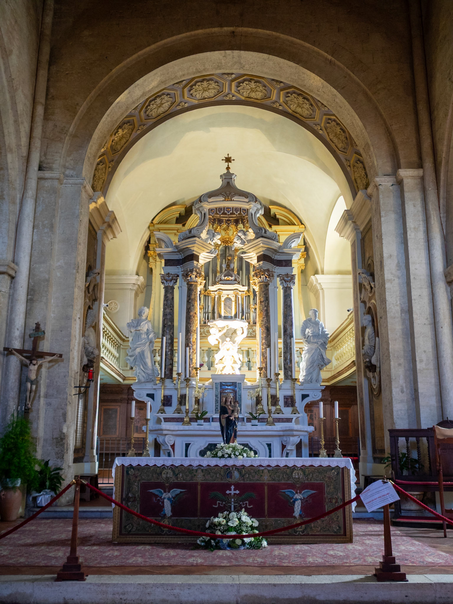 High altar of the Collegiate church of San Quirico, San Quirico d'Orcia