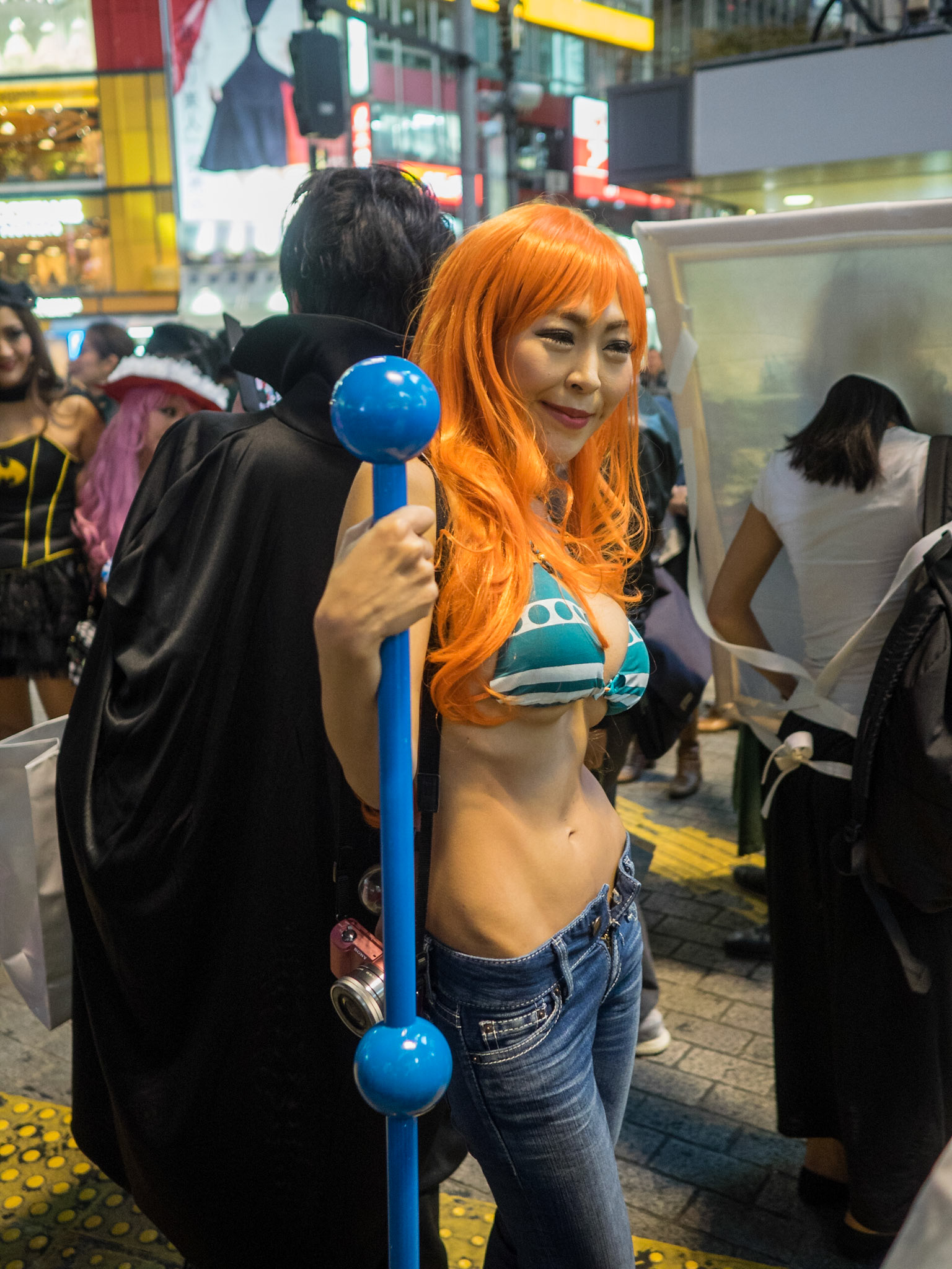 Tokyo people in Halloween costumes in Shibuya